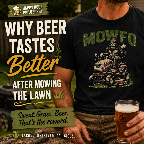 Why Beer Tastes Better After Mowing the Lawn