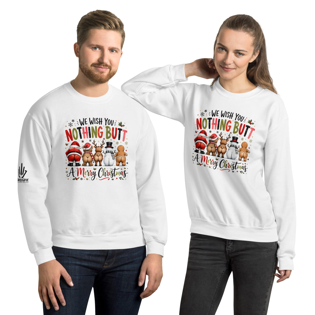 Adult humor Christmas sweater