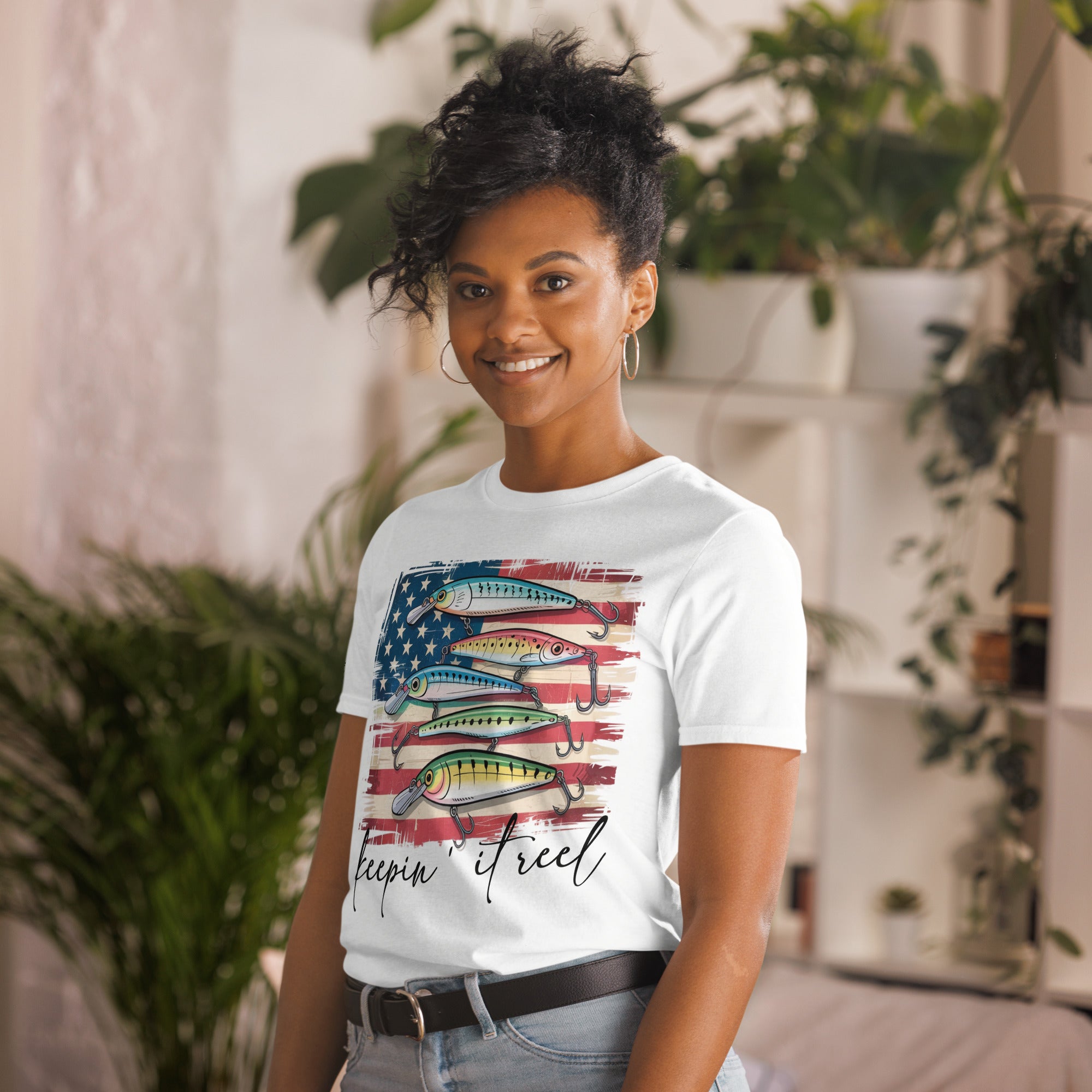 Keepin’ It Reel funny fisherman shirt for Independence Day