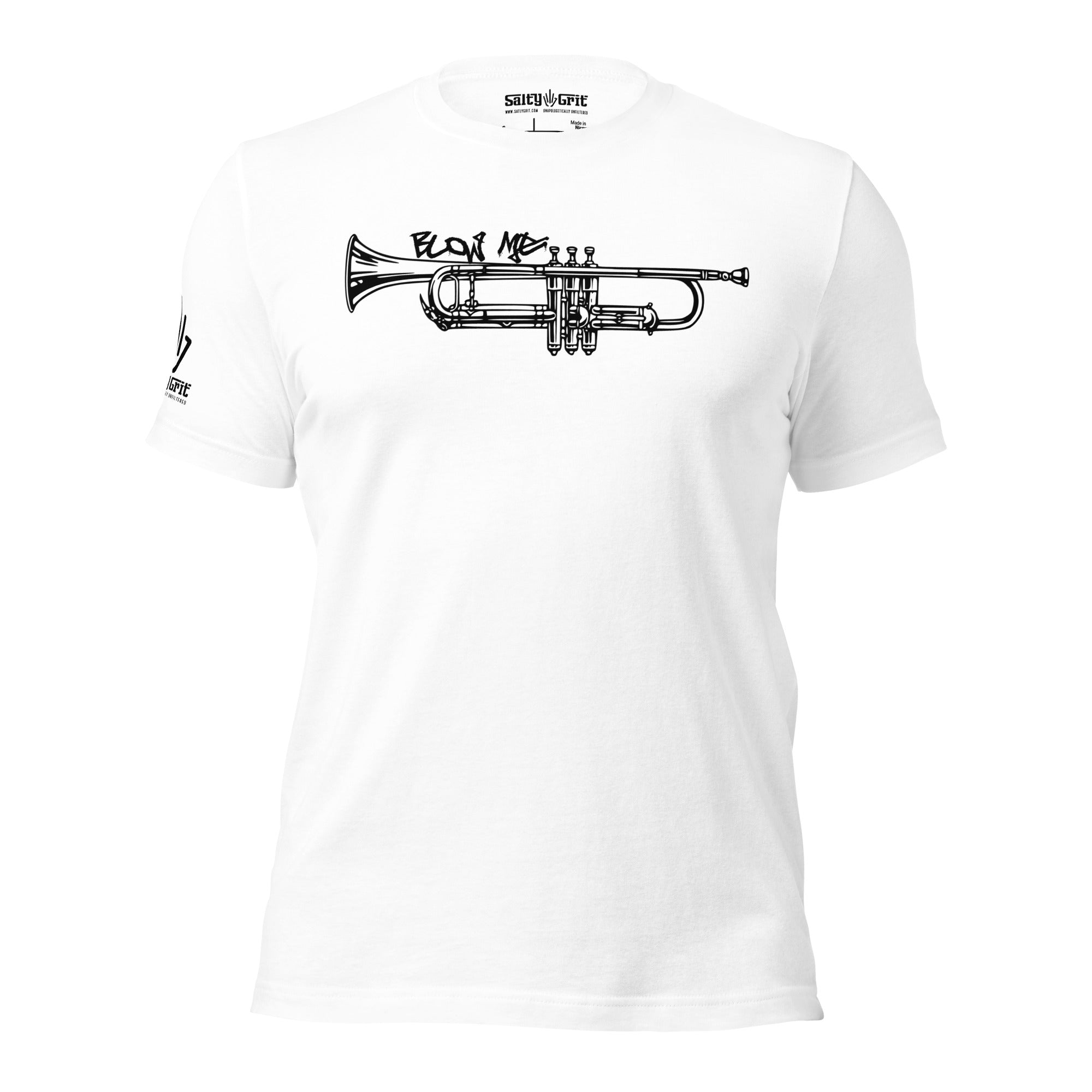 Blow me trumpet funny tee shirt for sarcastic music fans