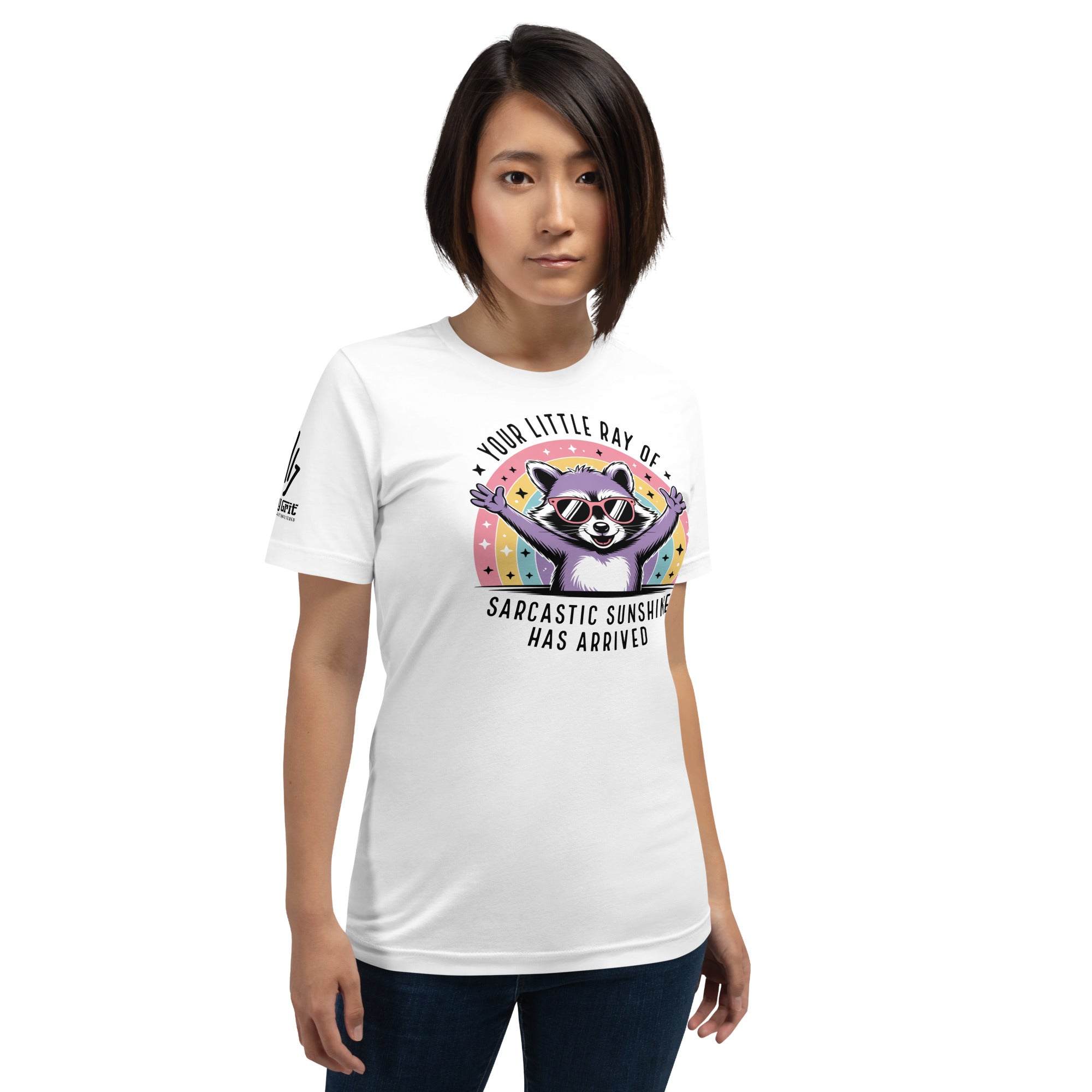 Chaotic raccoon humor shirt with sarcastic quote