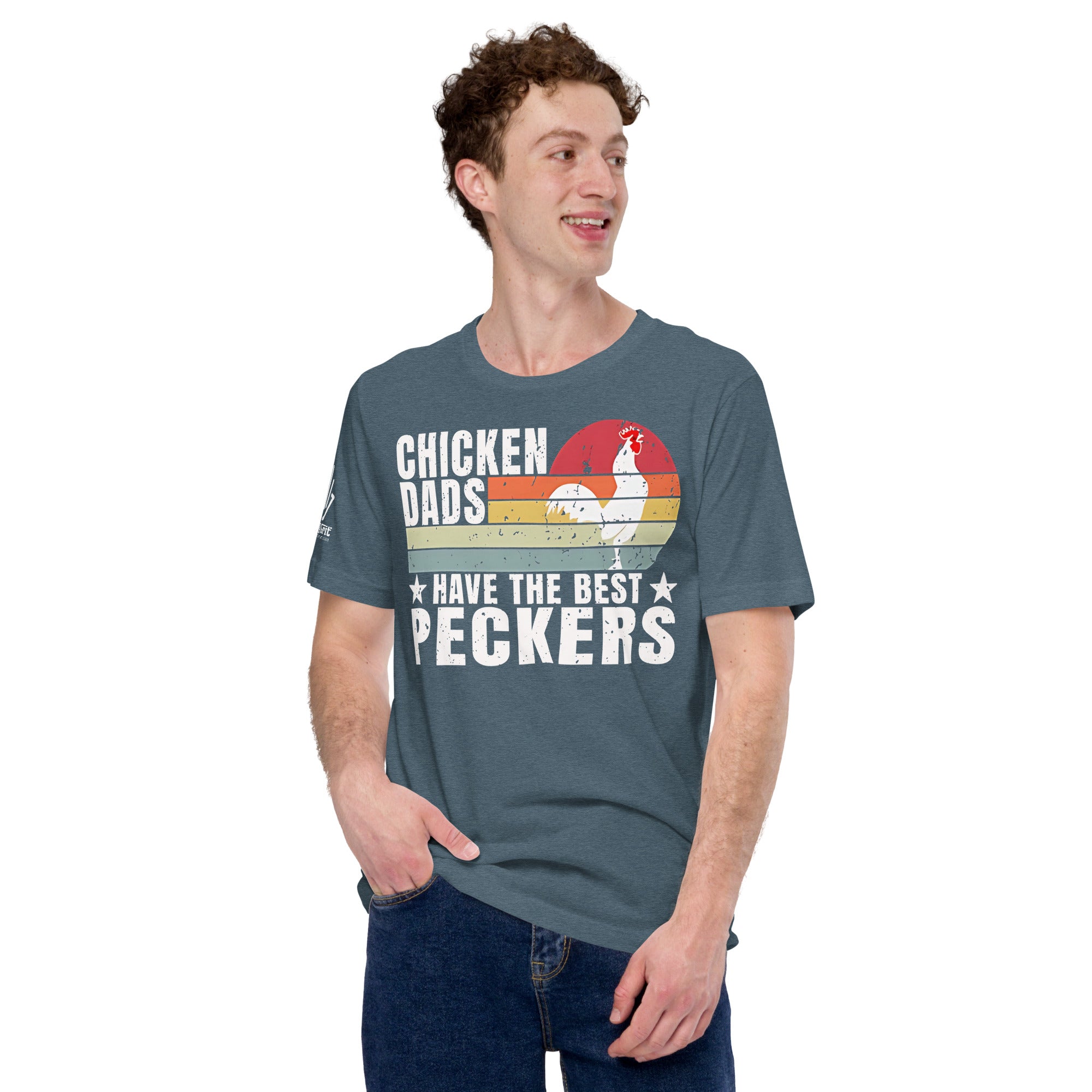 Funny shirt with sarcastic chicken illustration