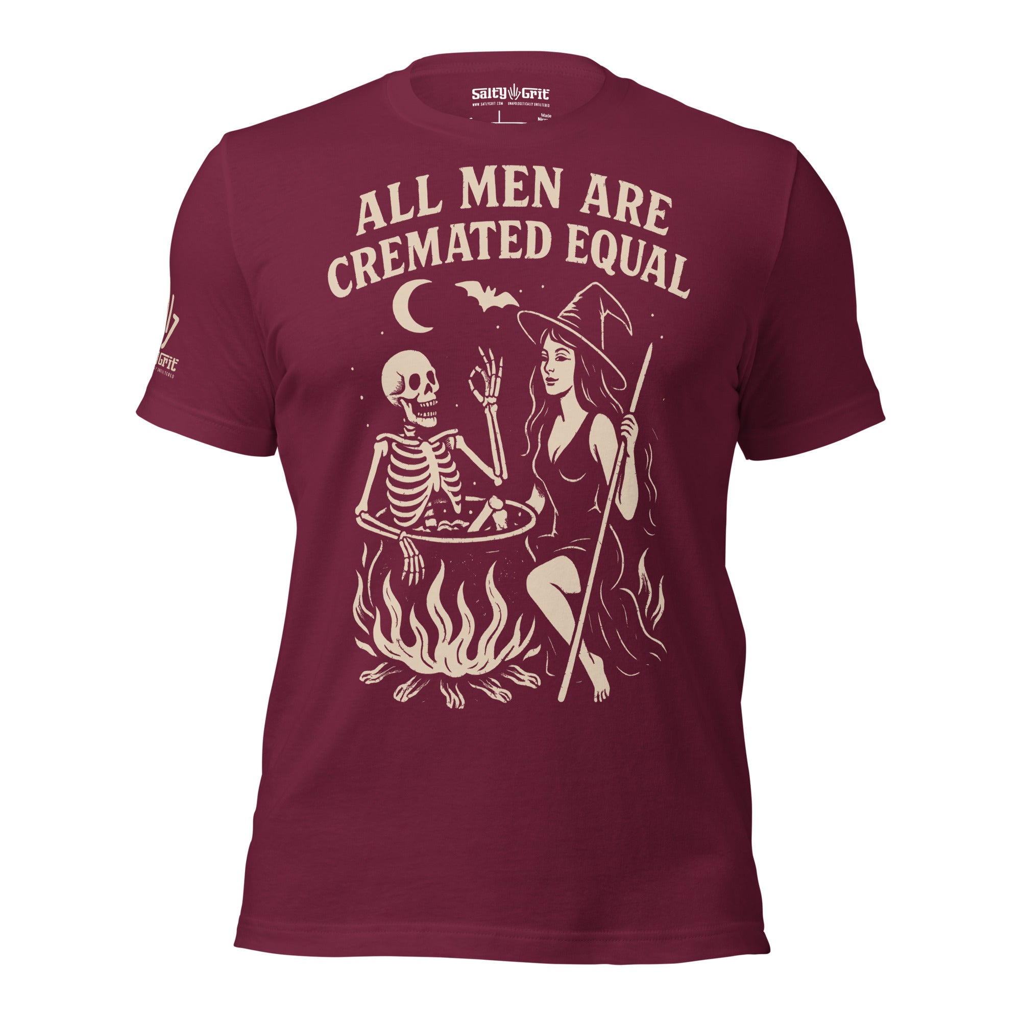 Funny graphic tee shirt for Halloween with sarcastic message