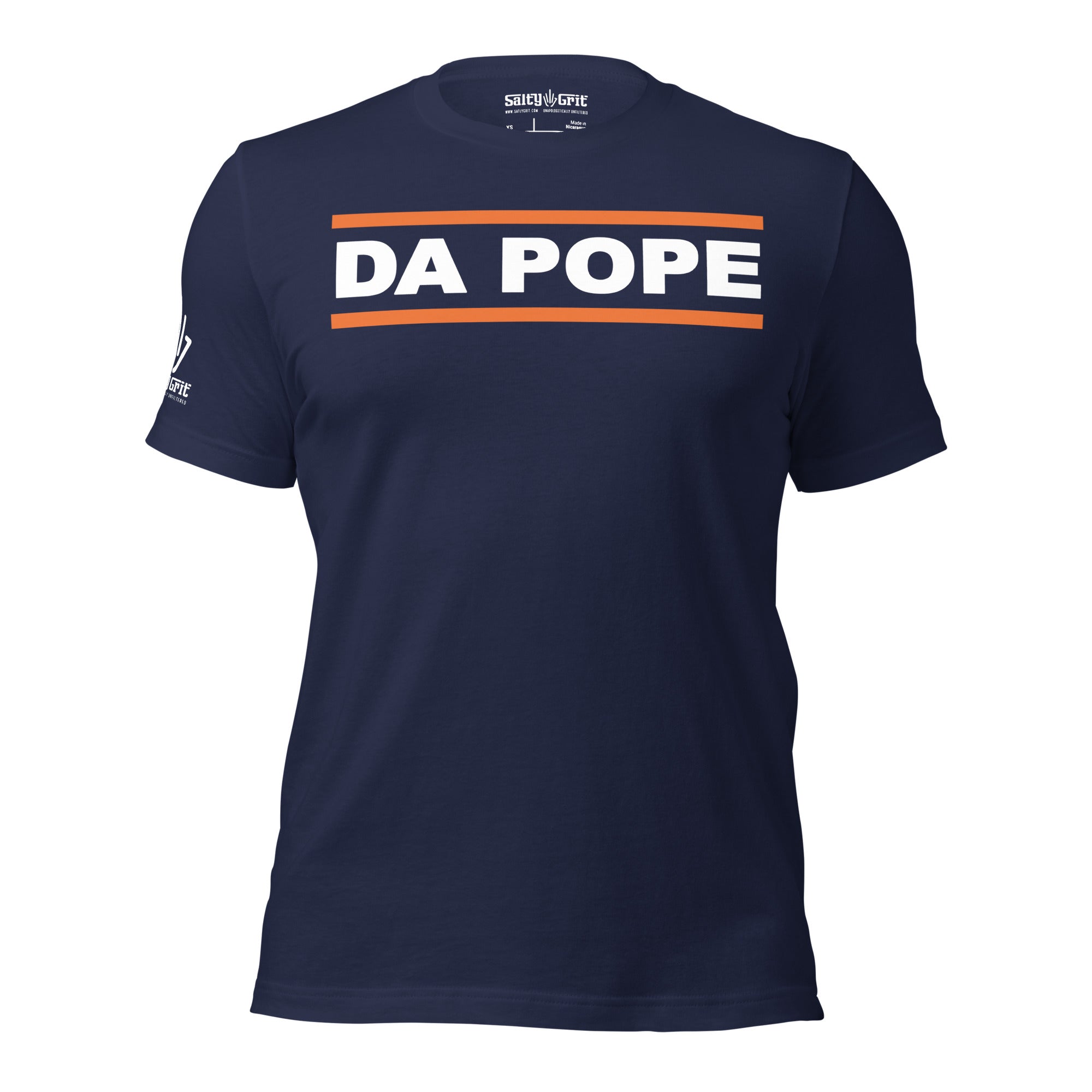 Funny shirt with Da Pope text in Chicago Bears logo style