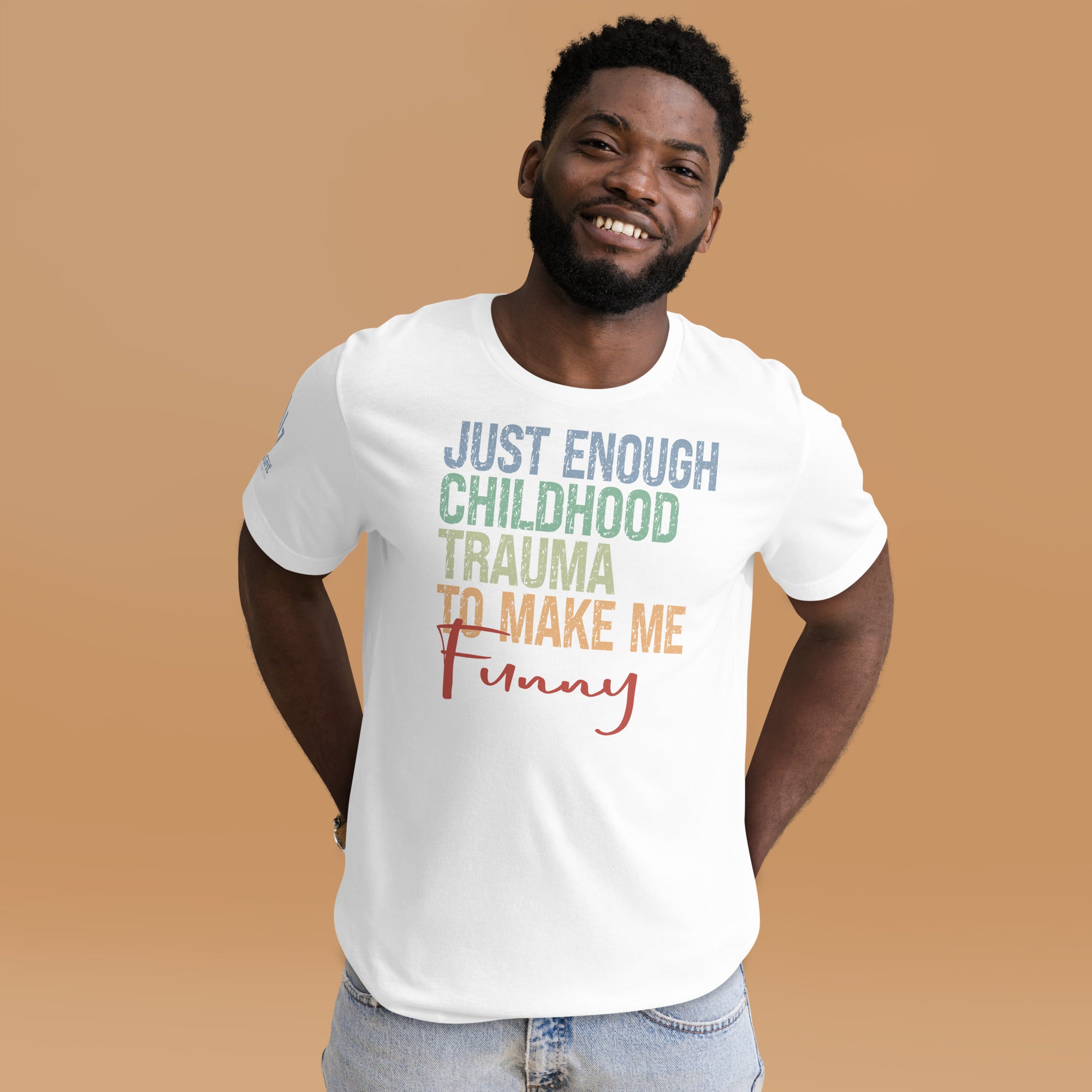 Dark humor childhood trauma shirt for sarcastic adults