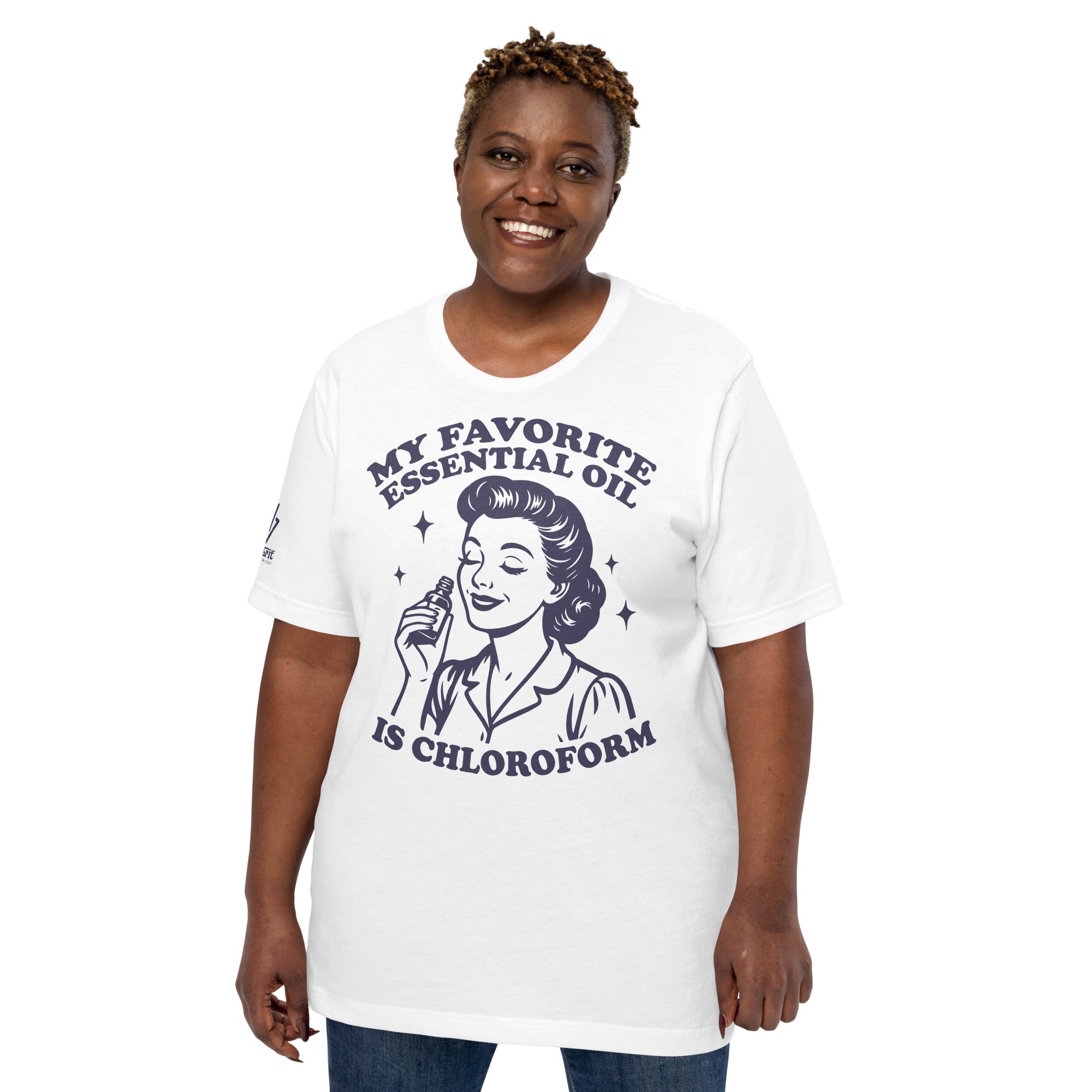 Dark humor sarcastic t-shirt retro chloroform joke