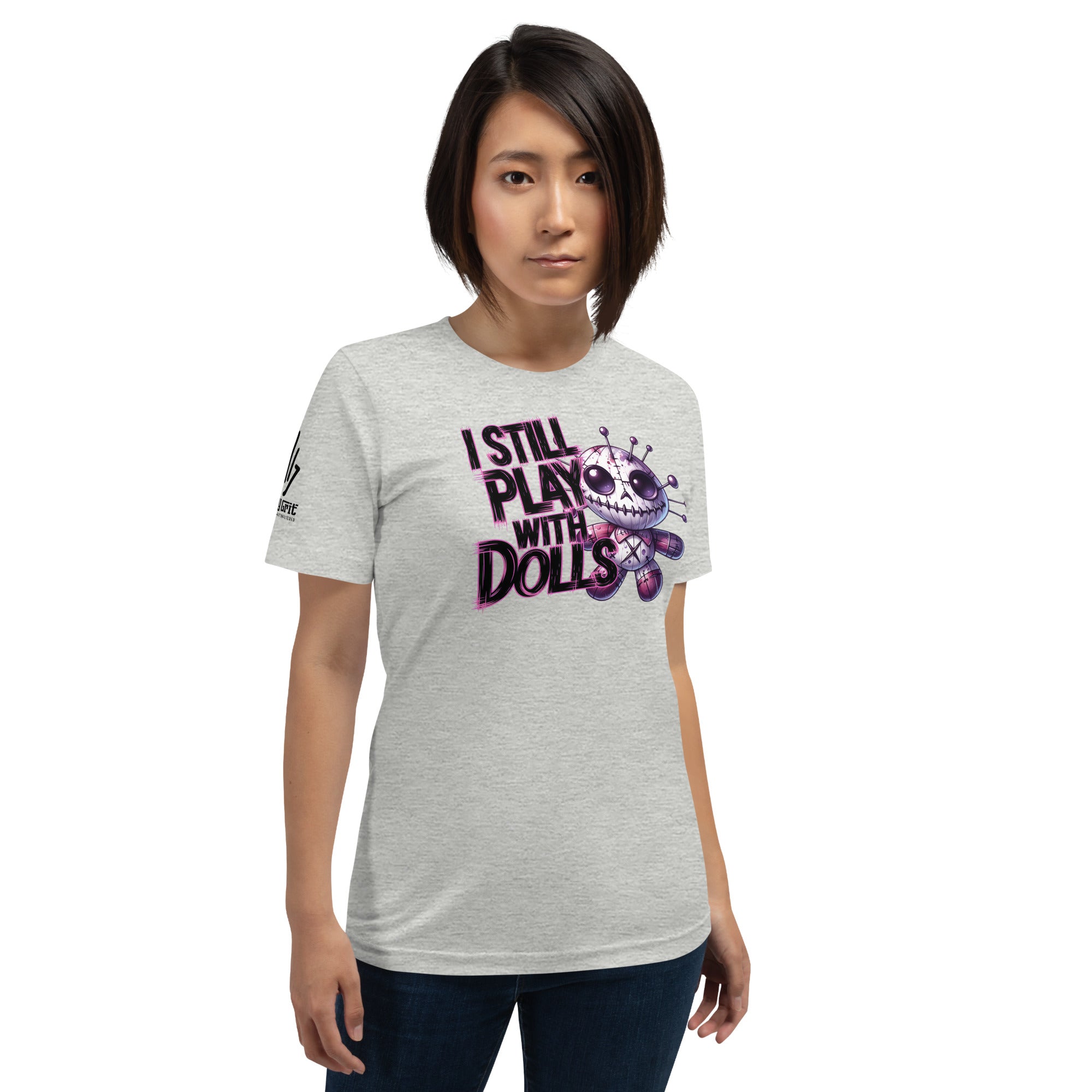 Dark humor funny shirt with voodoo doll illustration