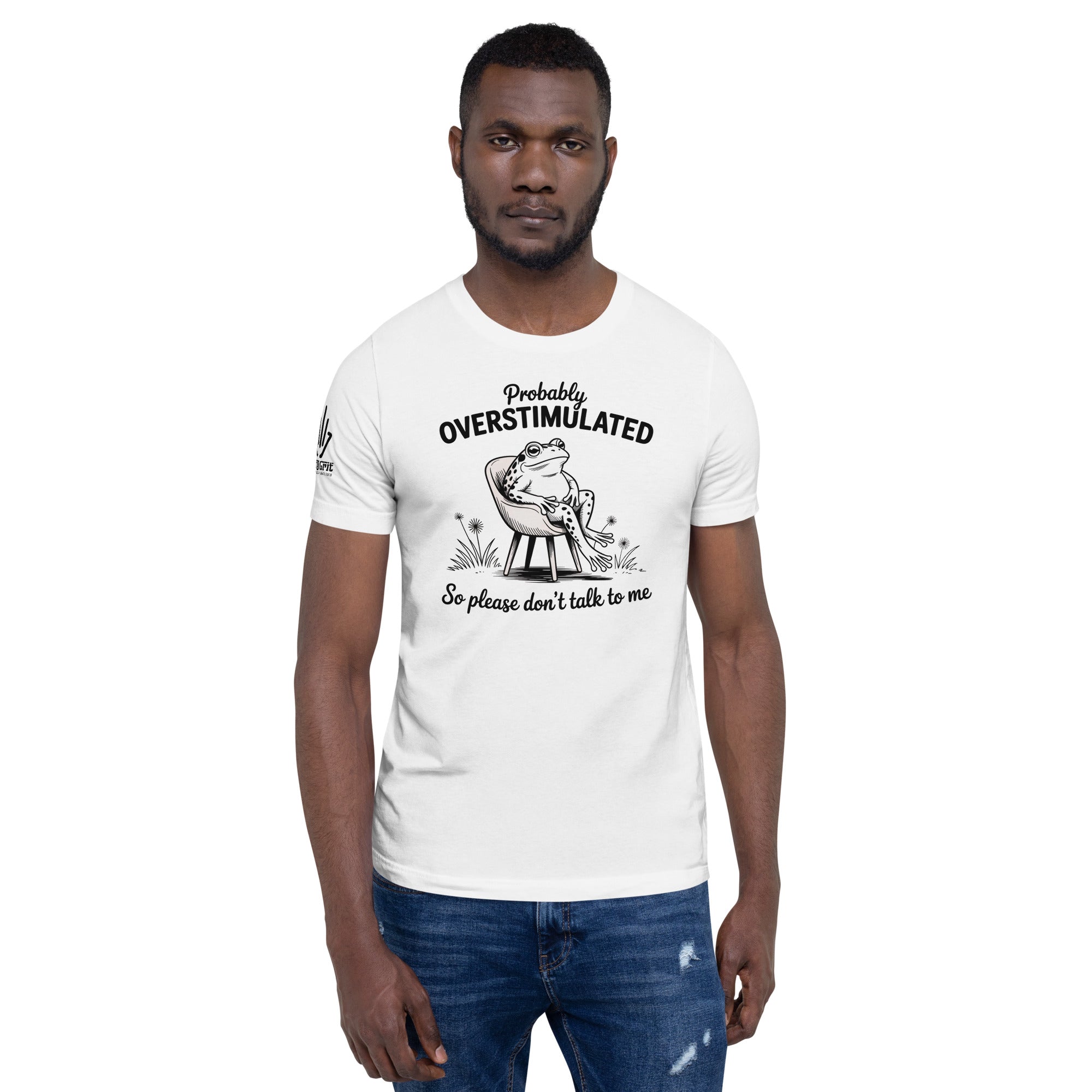 Dark humor shirt about being overstimulated and needing quiet