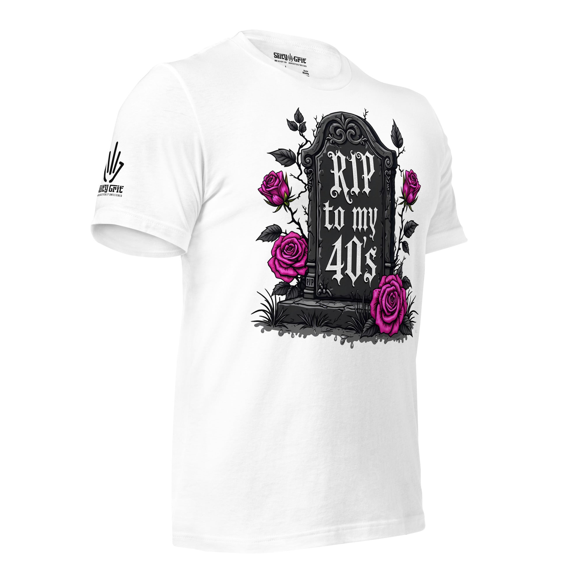 Dark humor tee – RIP to my 40s shirt for sarcastic 50th birthday celebrations