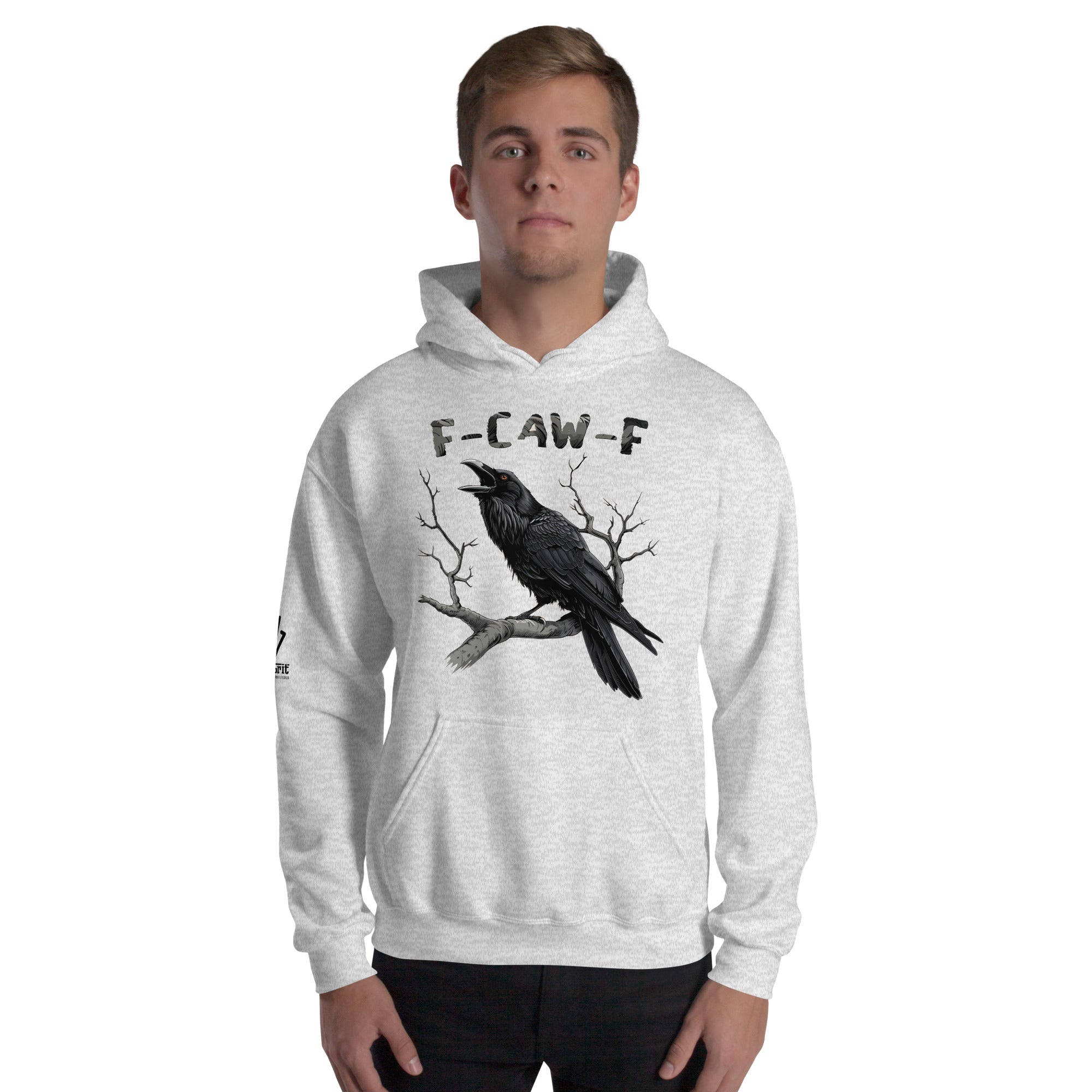 F-Caw-F crow funny hoodie and sarcastic design