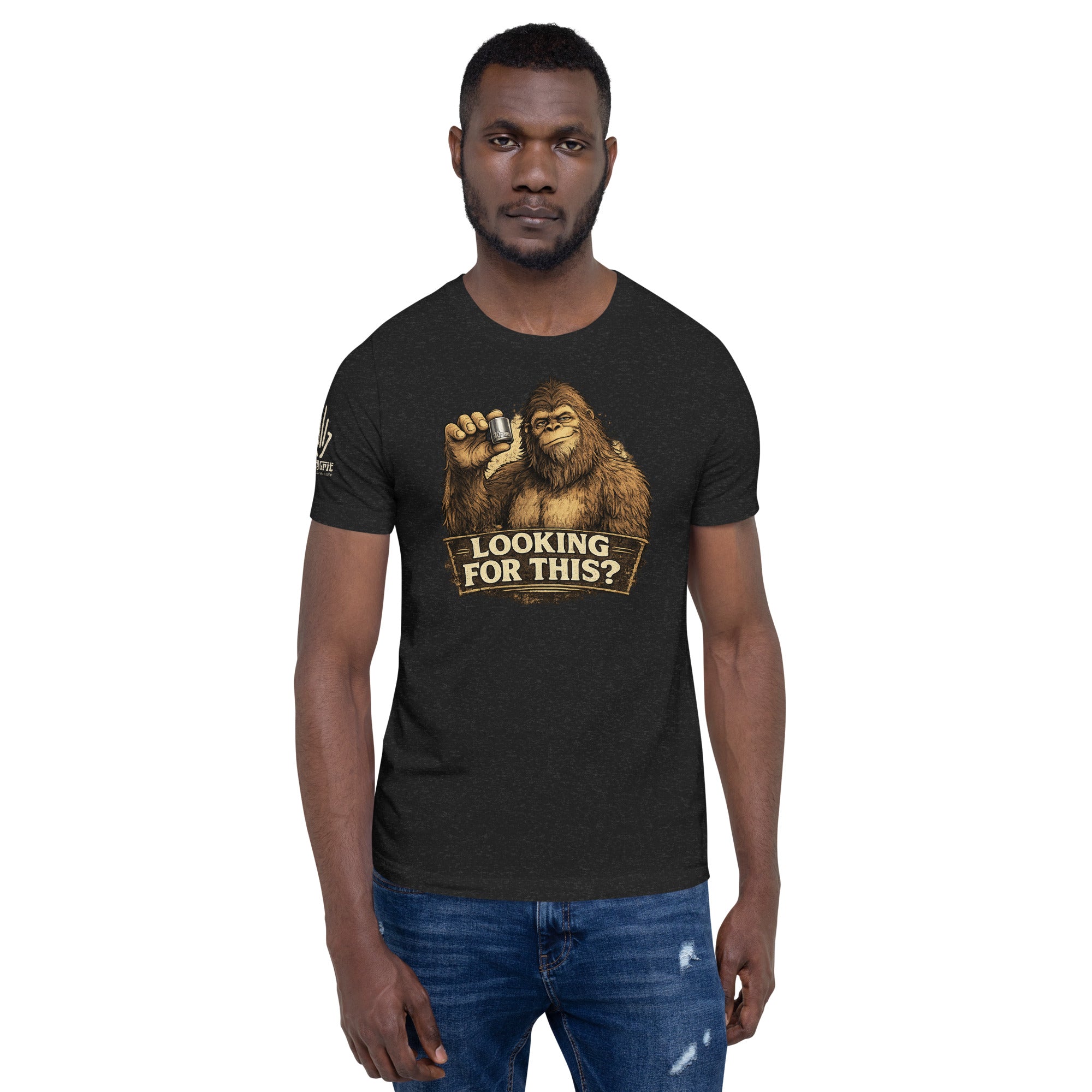 Funny DIY shirt featuring Bigfoot and the missing socket joke