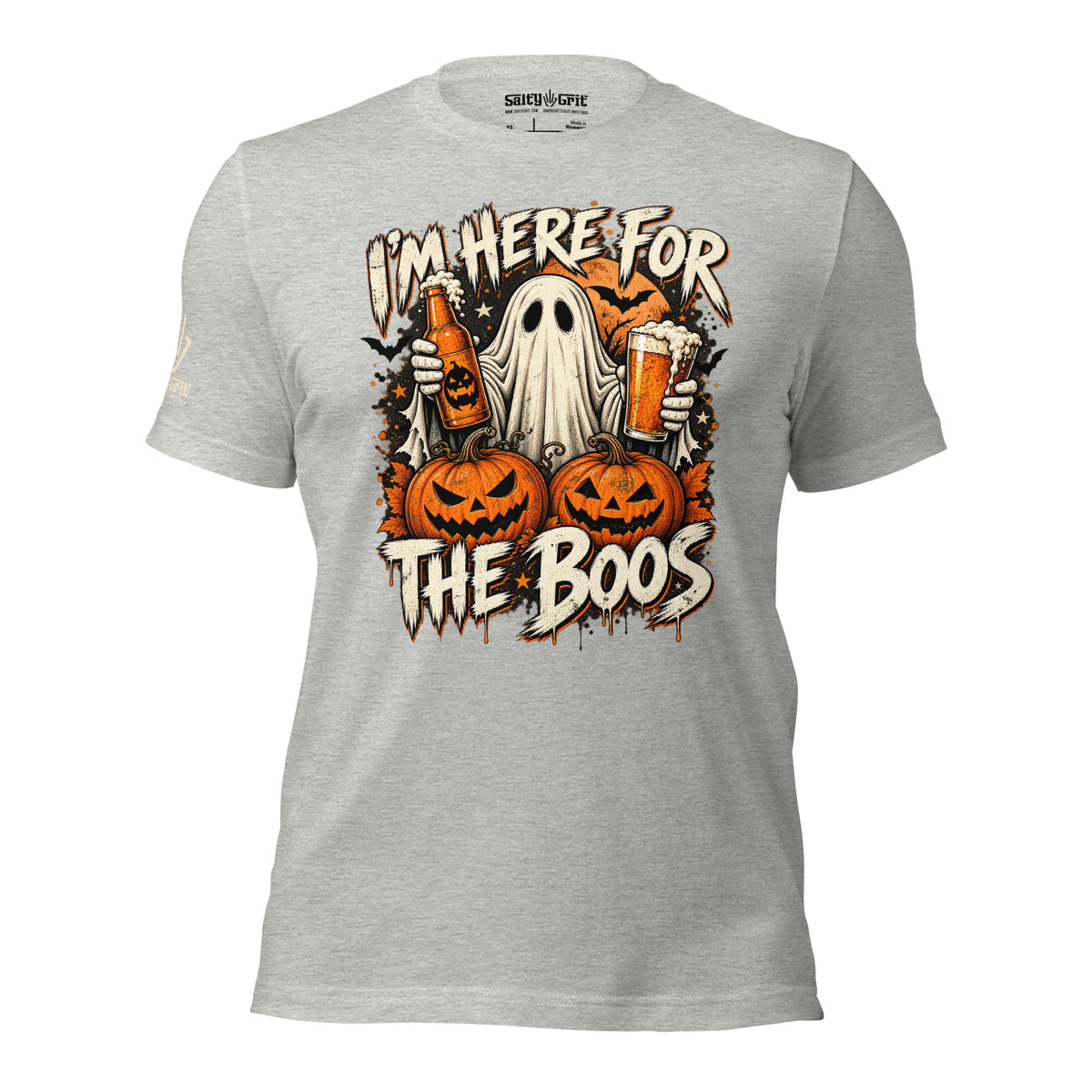 Funny ghost beer shirt with a Halloween-themed drinking design