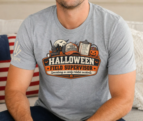 Sarcastic parent shirt featuring Candy-Related Incidents Halloween humor