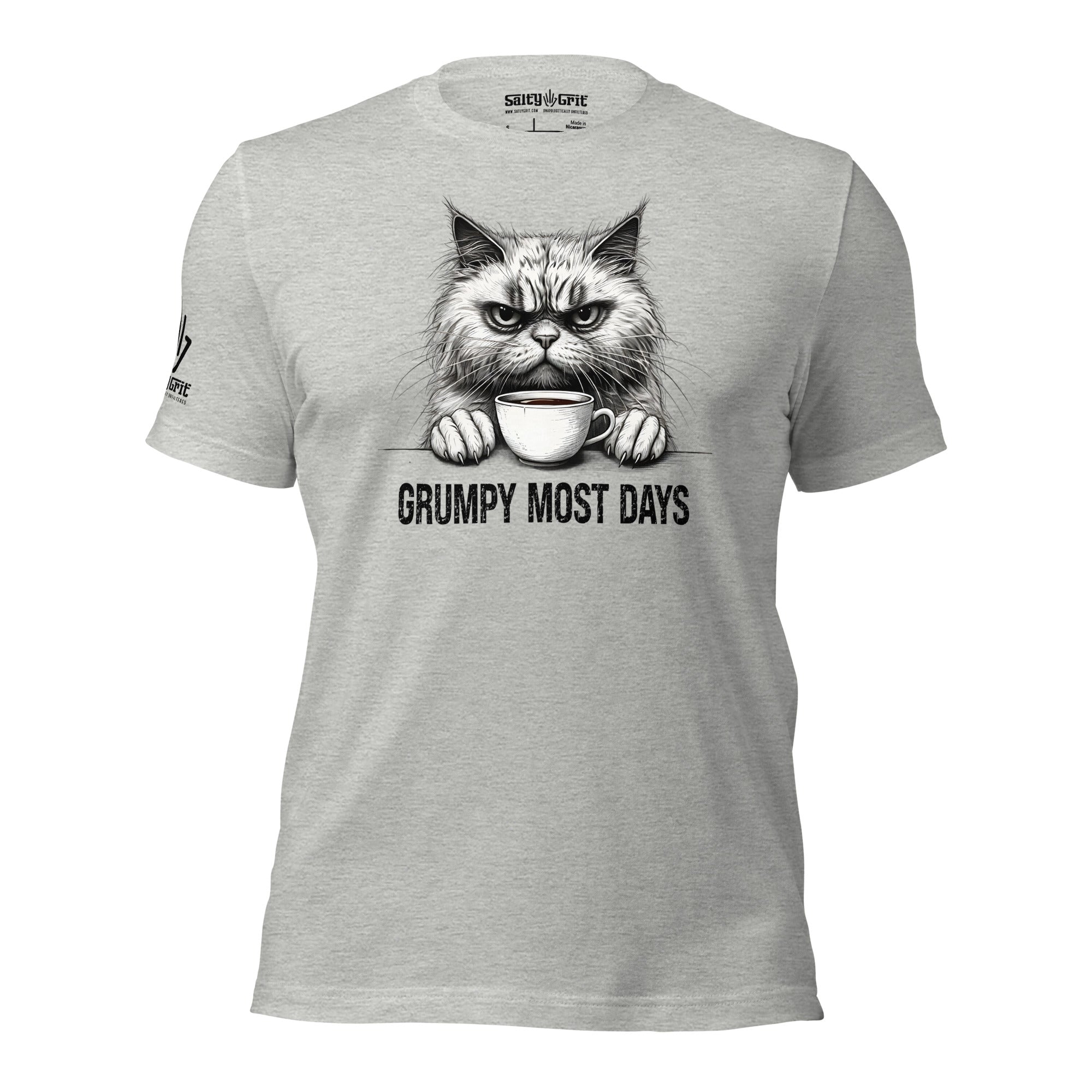 Grumpy Most Days novelty shirt for coffee lovers