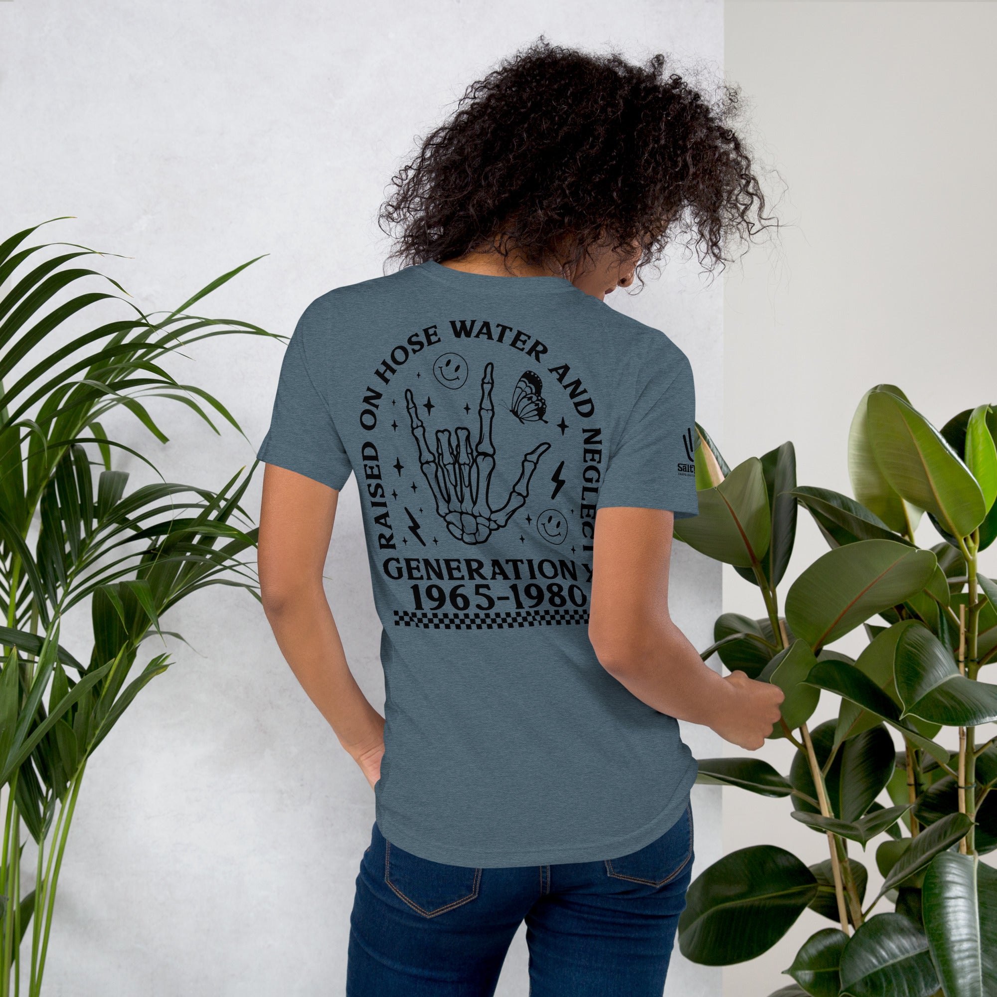 Graphic tee shirt for Gen X latchkey kids with sarcastic tone
