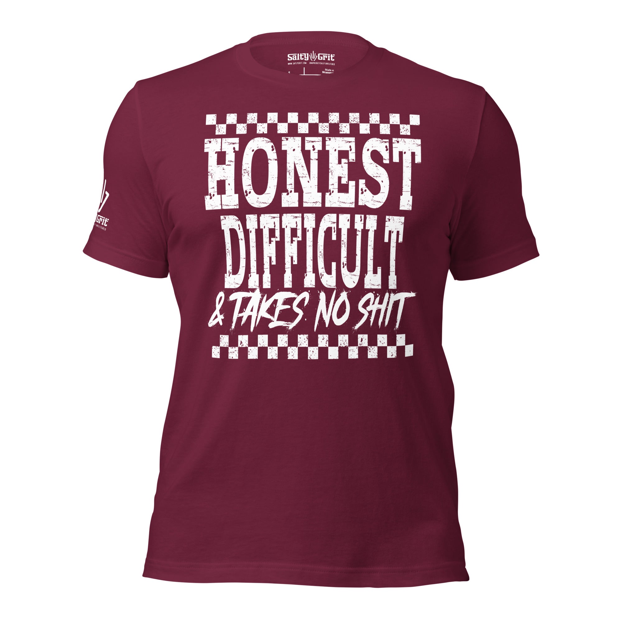 Funny graphic tee Honest Difficult & Takes No Shit