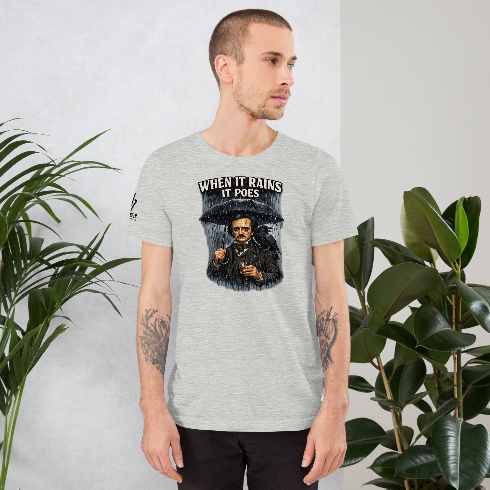 Graphic tee inspired by horror literature and Edgar Allan Poe
