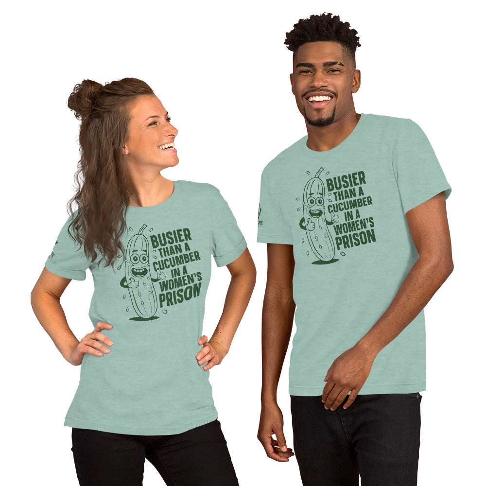 Offensive humor t-shirt with cucumber joke – gift for men and women