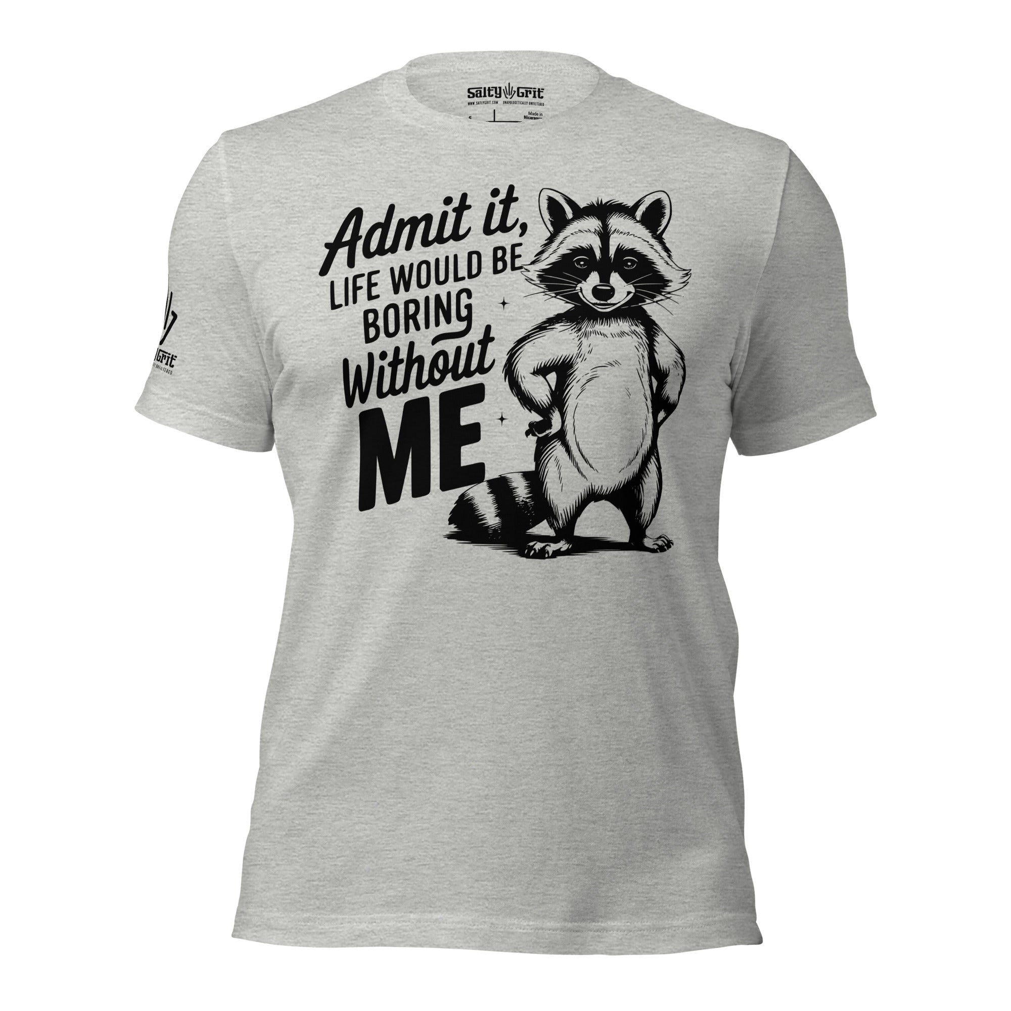 Offensive humor raccoon graphic t-shirt sarcastic vibe