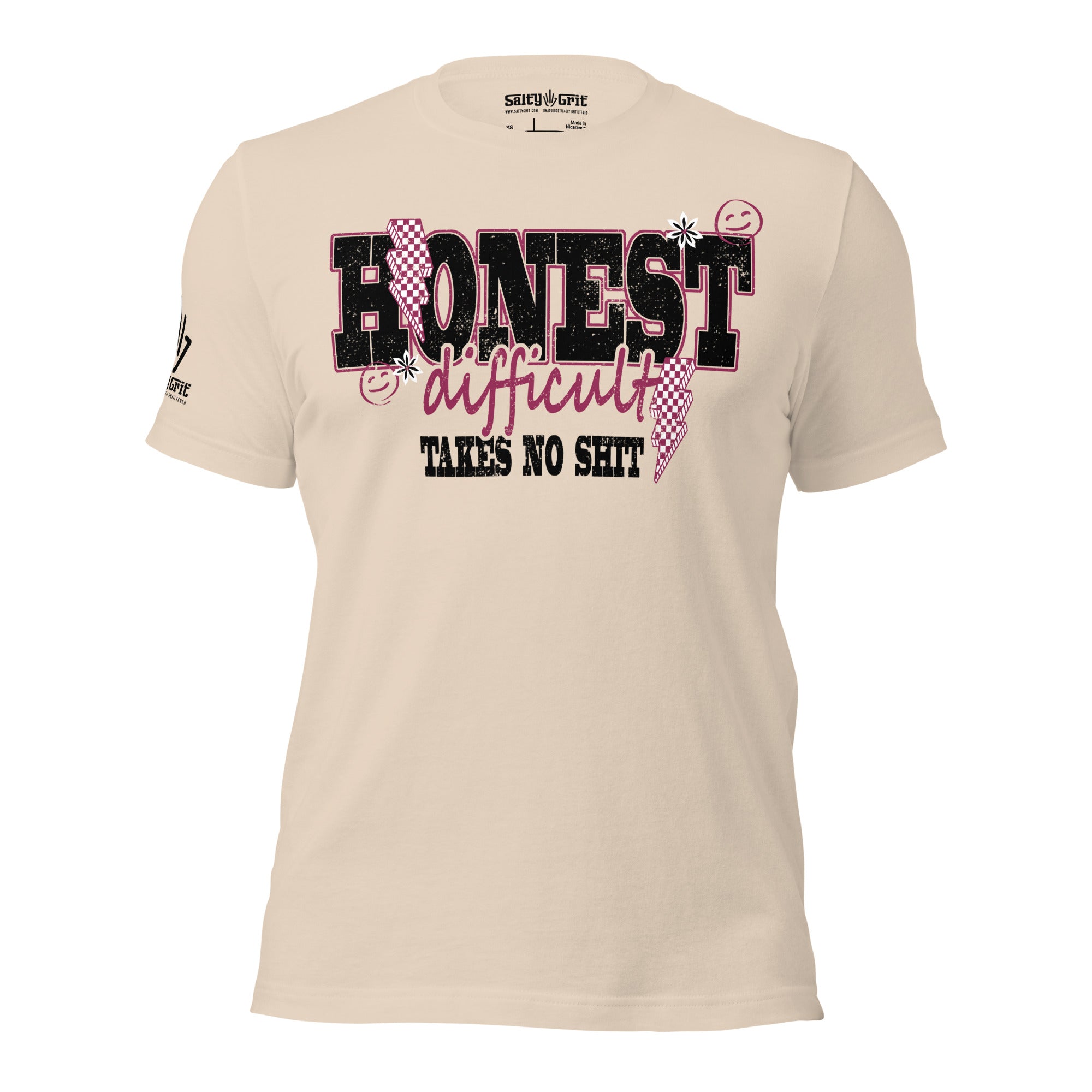 Funny graphic tee with blunt humor message