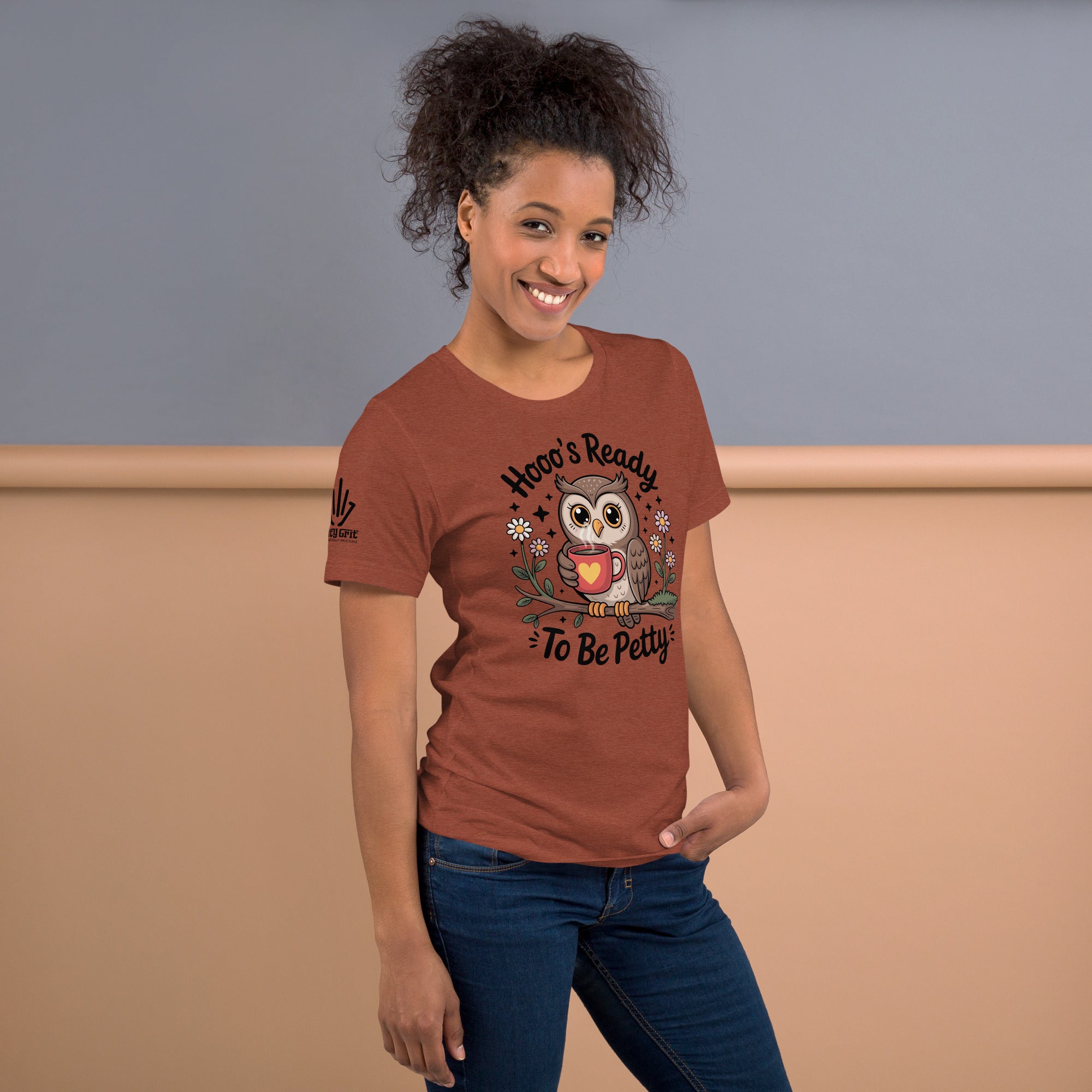 Offensive humor tee for button-pushing owl lovers