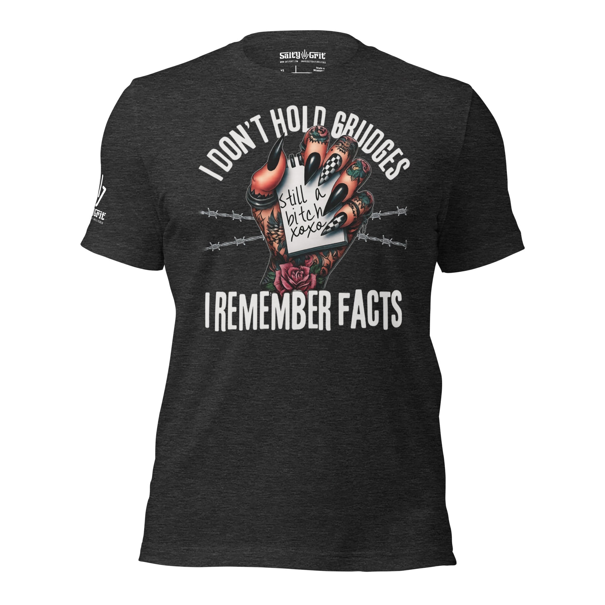 Funny graphic tee for petty humor lovers with bold quote