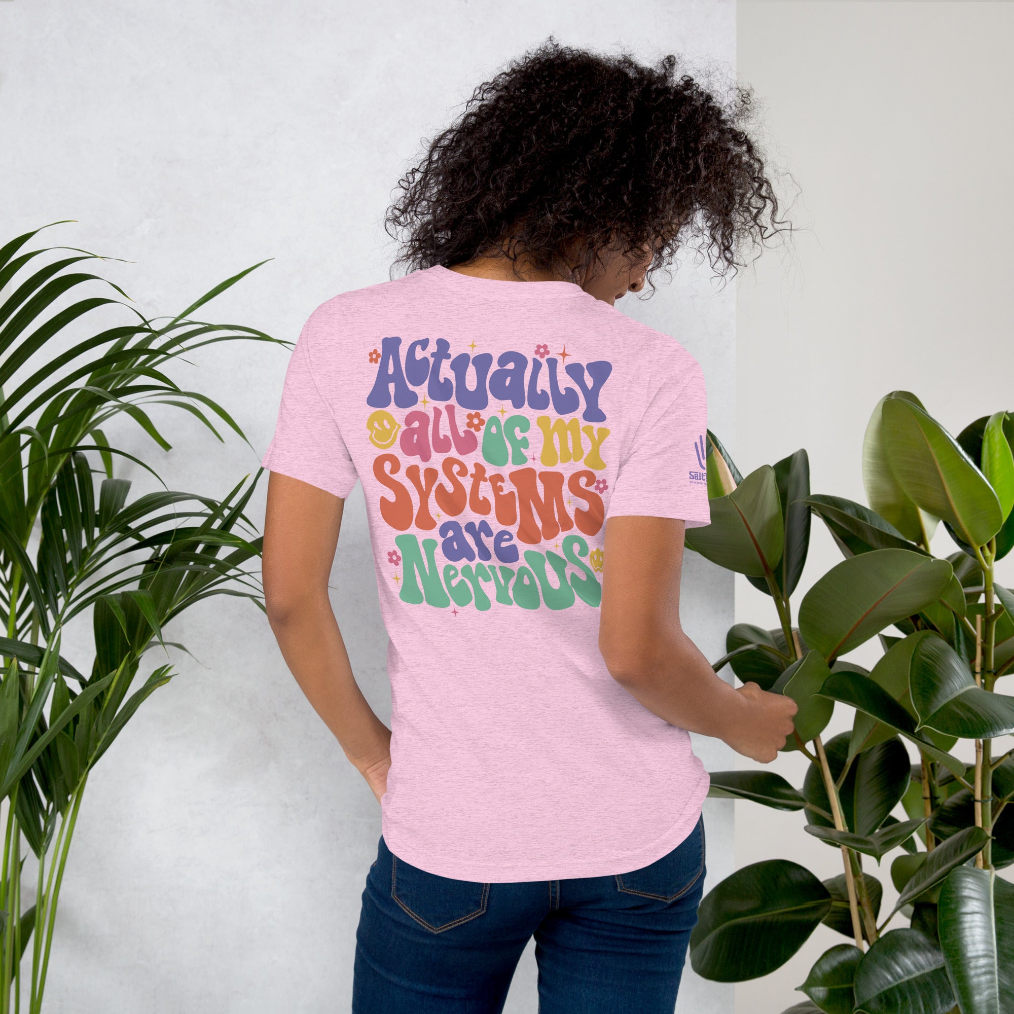 Retro wave graphic tee for anxious humor lovers