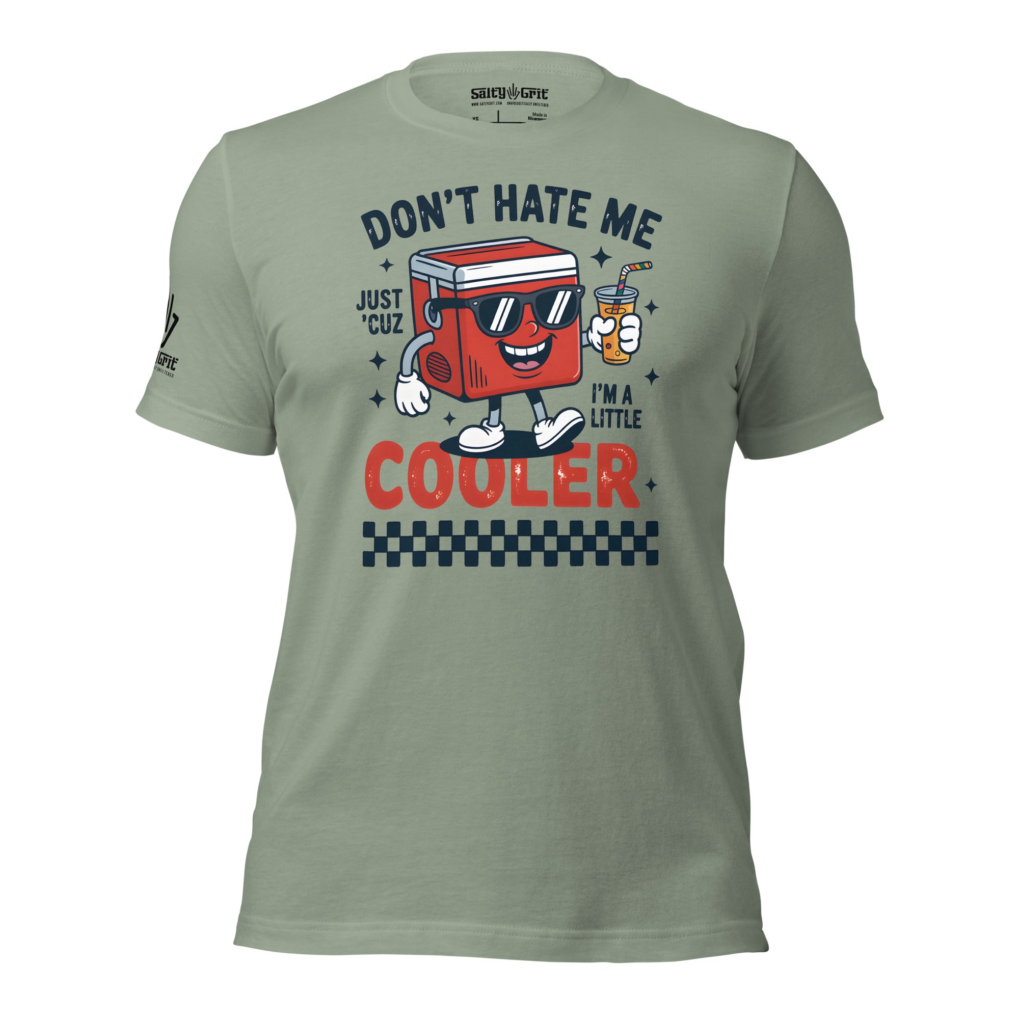 Sarcastic funny shirt with cooler character and humor quote