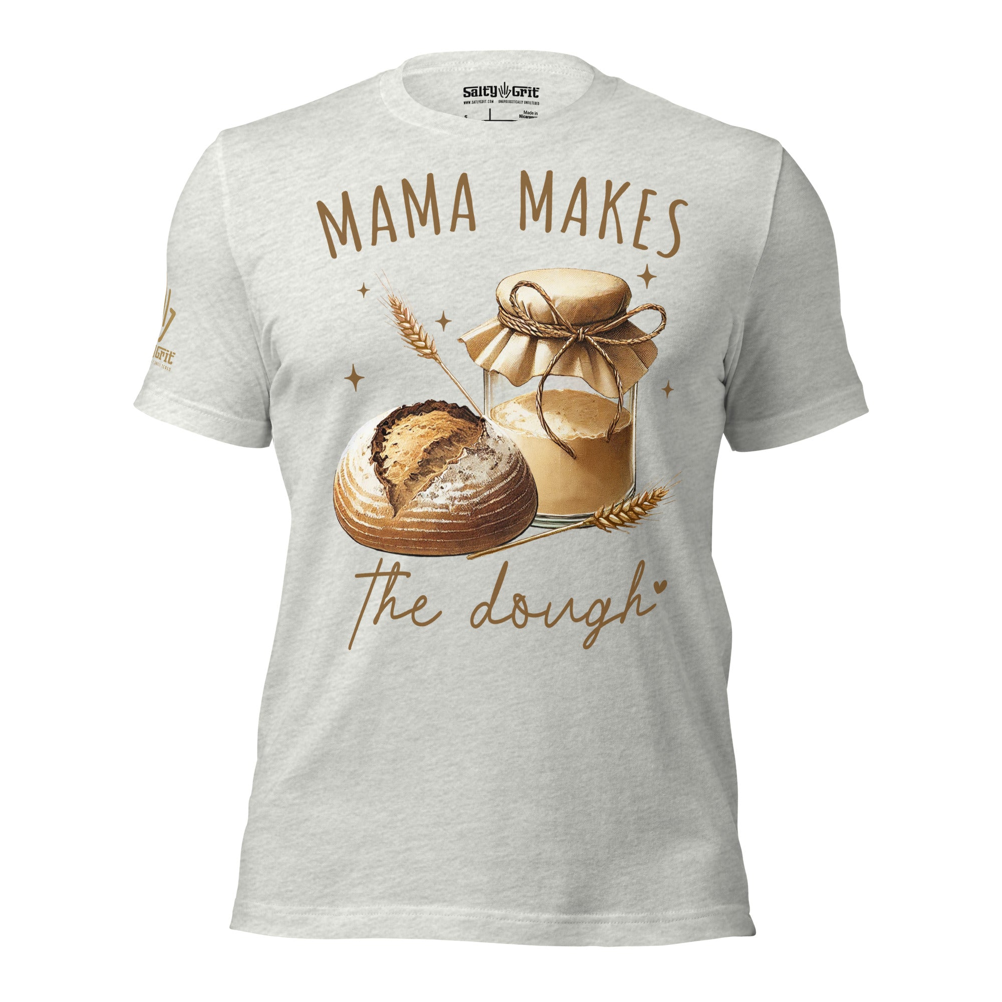 Sarcastic homesteading shirt for women featuring sourdough bread and jar graphic