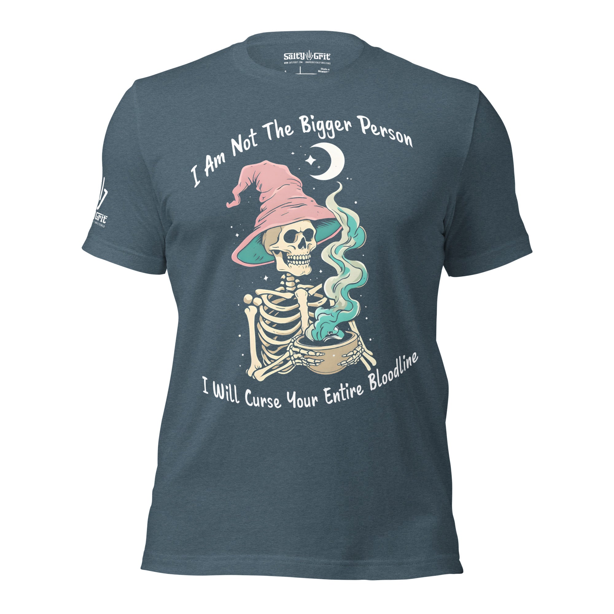 Sarcastic petty revenge shirt with curse brewing illustration