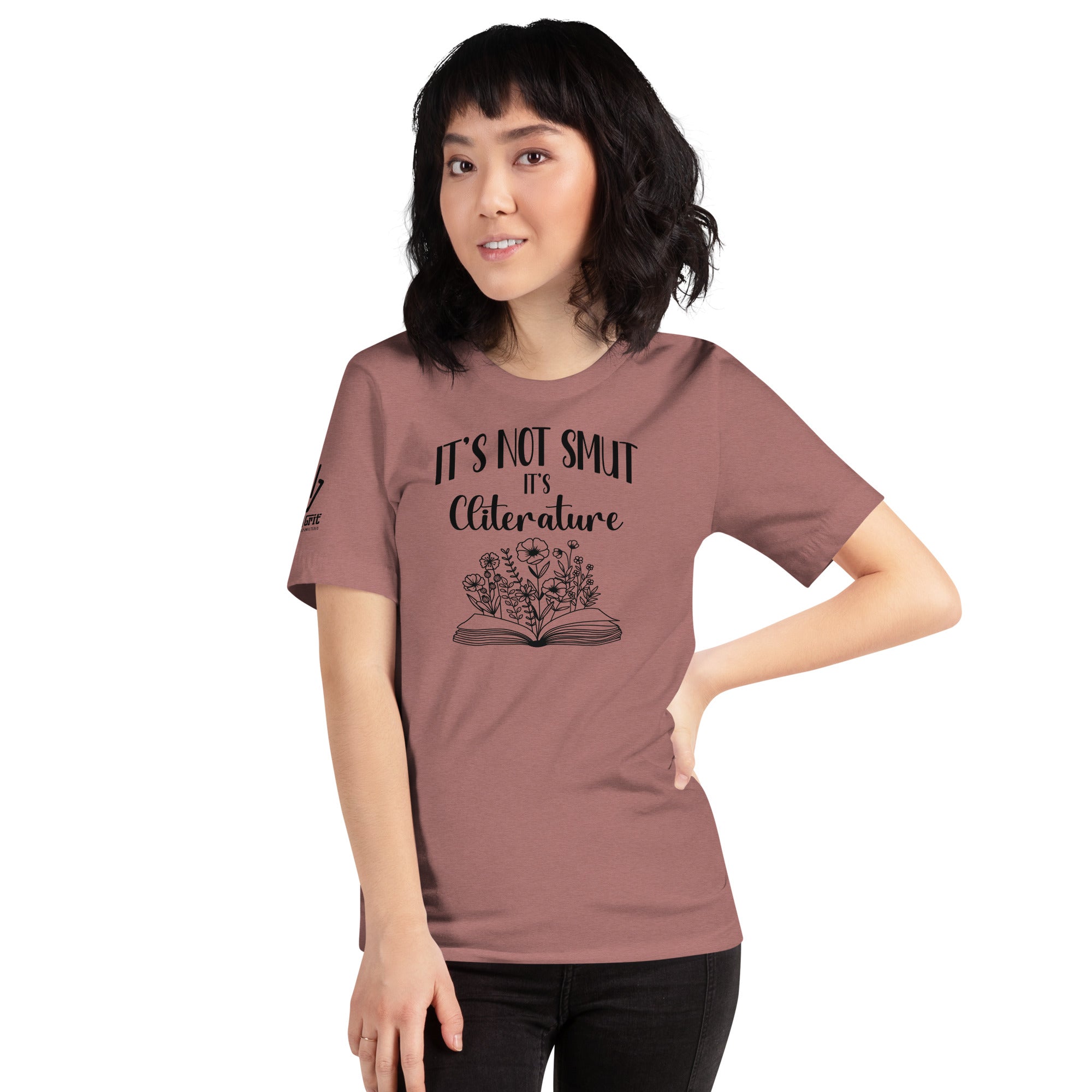 Spicy romance reader t-shirt with flowers and witty book phrase