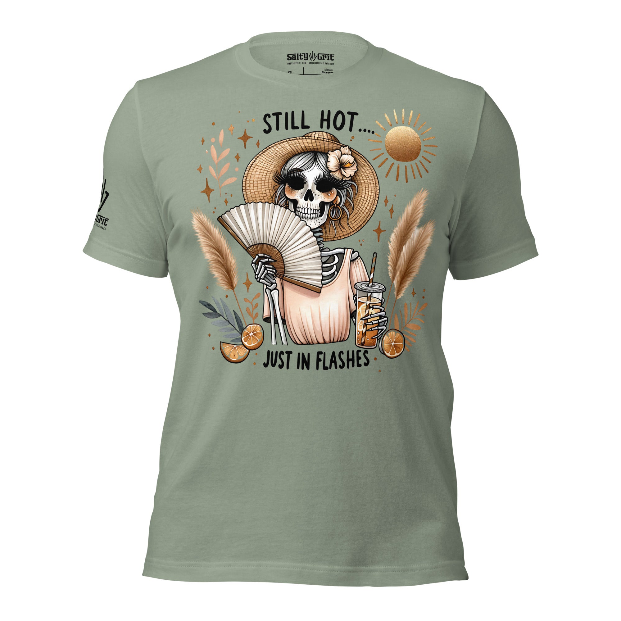 Still Hot Just in Flashes funny menopause shirt