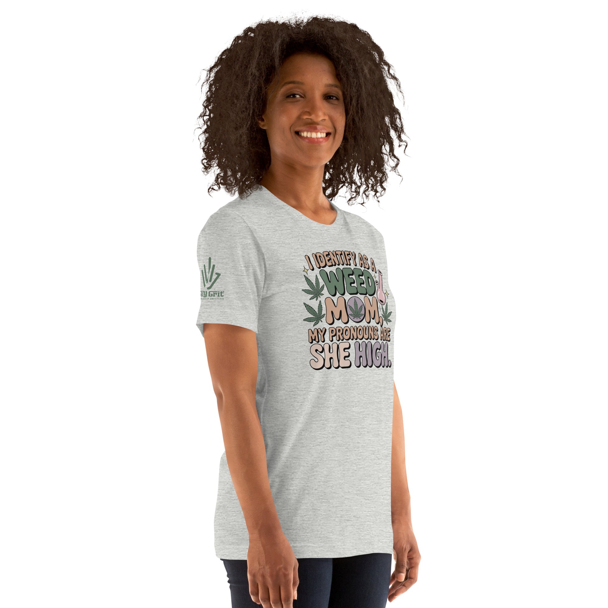 Funny weed mom gift shirt with sarcastic marijuana humor text