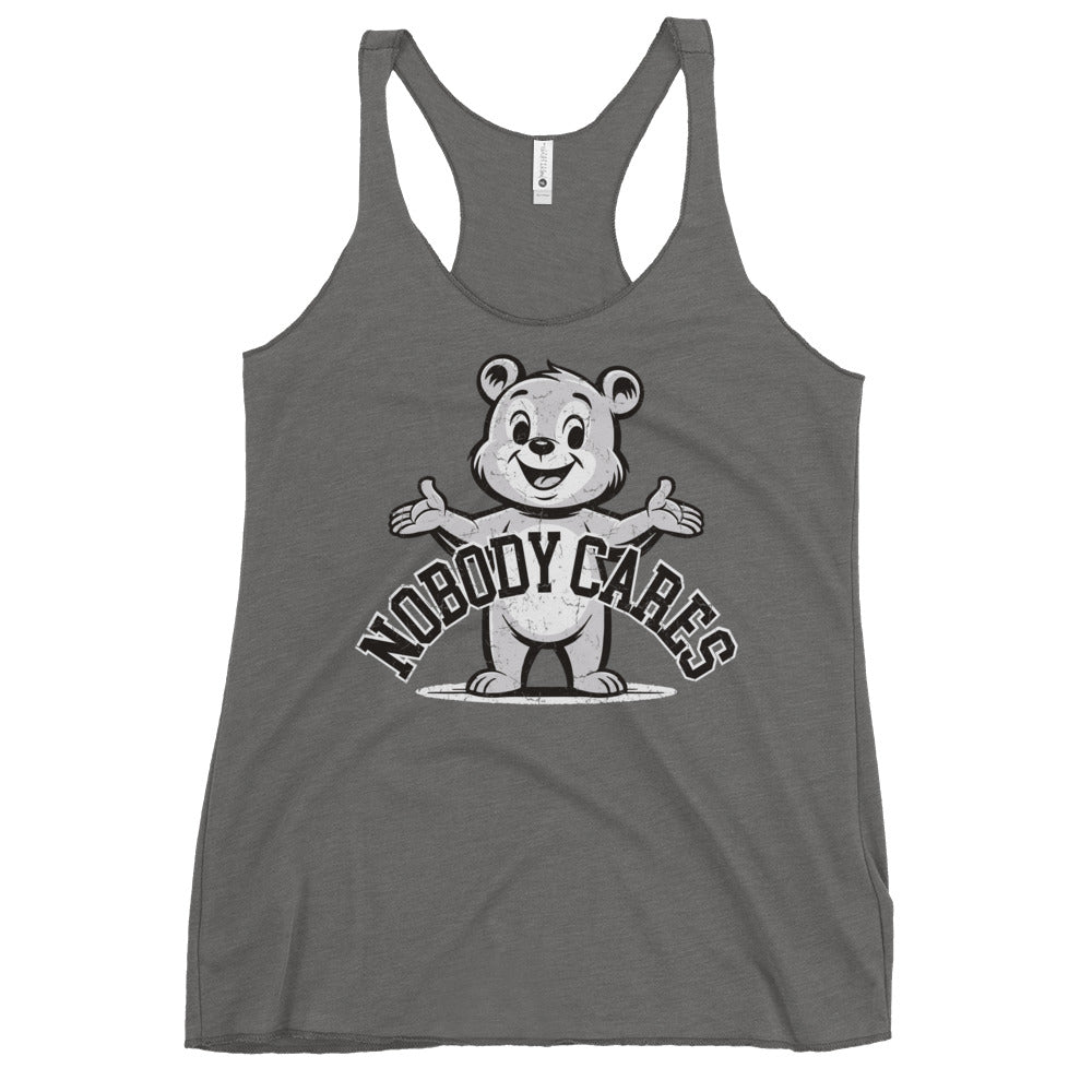 Nobody Cares Bear Women's Racerback Tank