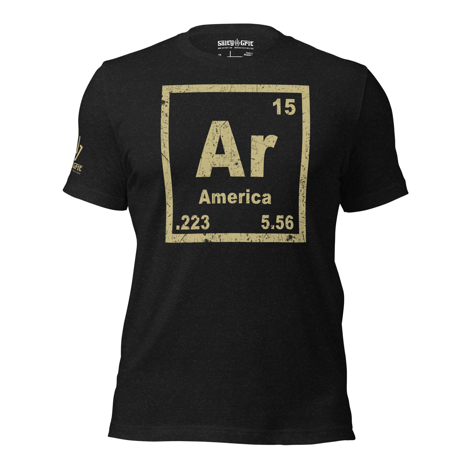Funny AR-15 America shirt with periodic table design
