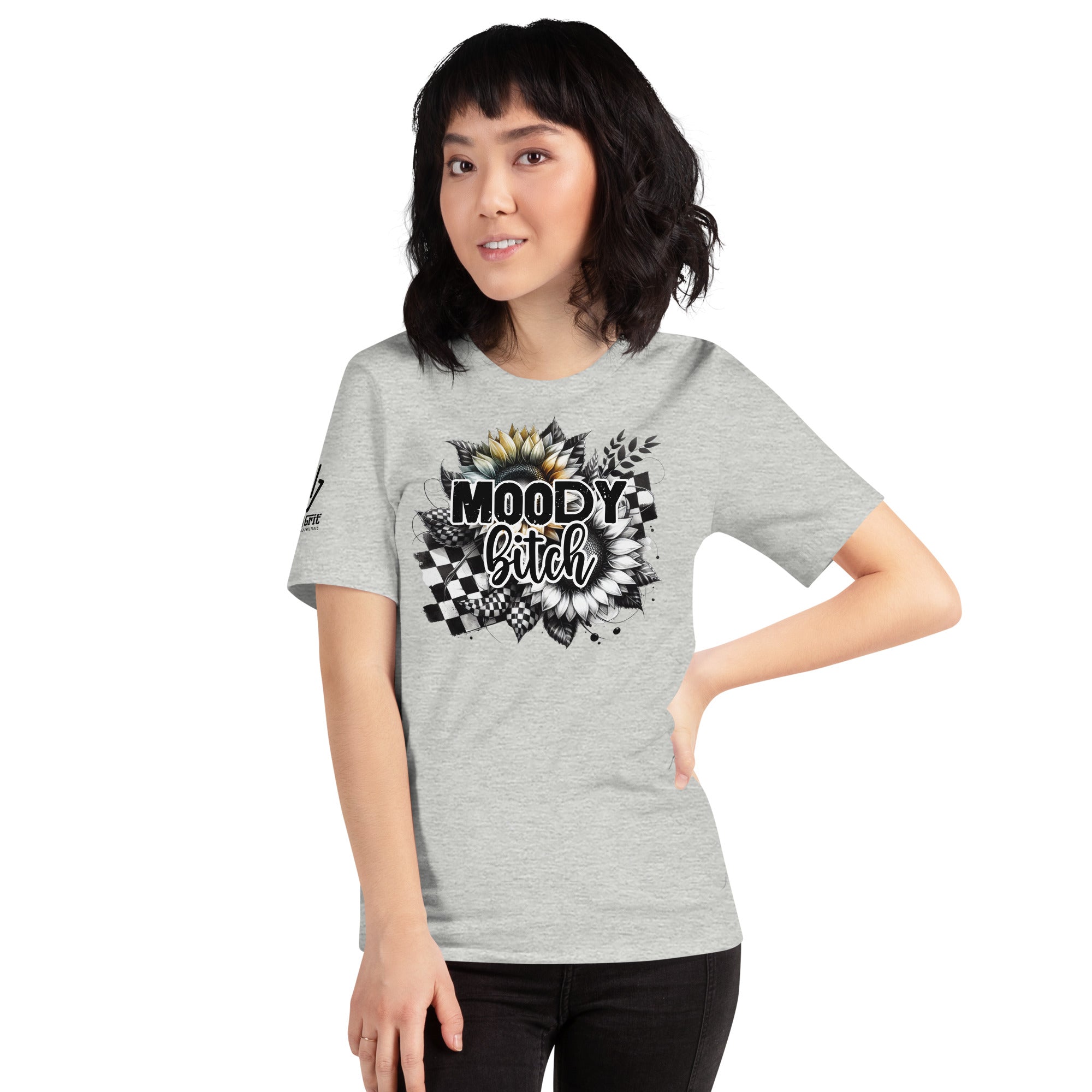 Bold attitude t-shirt with “Moody Bitch” for humor lovers