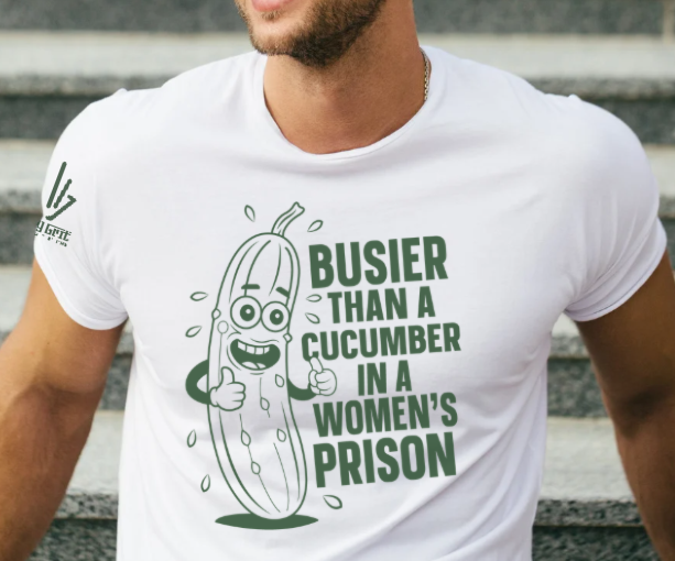 Cucumber joke shirt with sarcastic tone – adult humor graphic tee