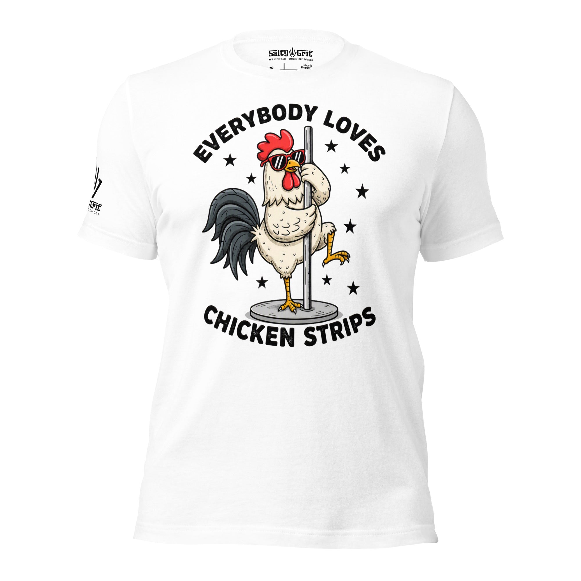 Cheeky chicken humor t-shirt with hilarious double meaning design