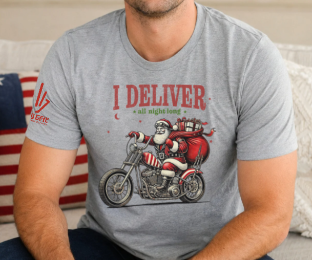 christmas shirt for men who ride motorcycles