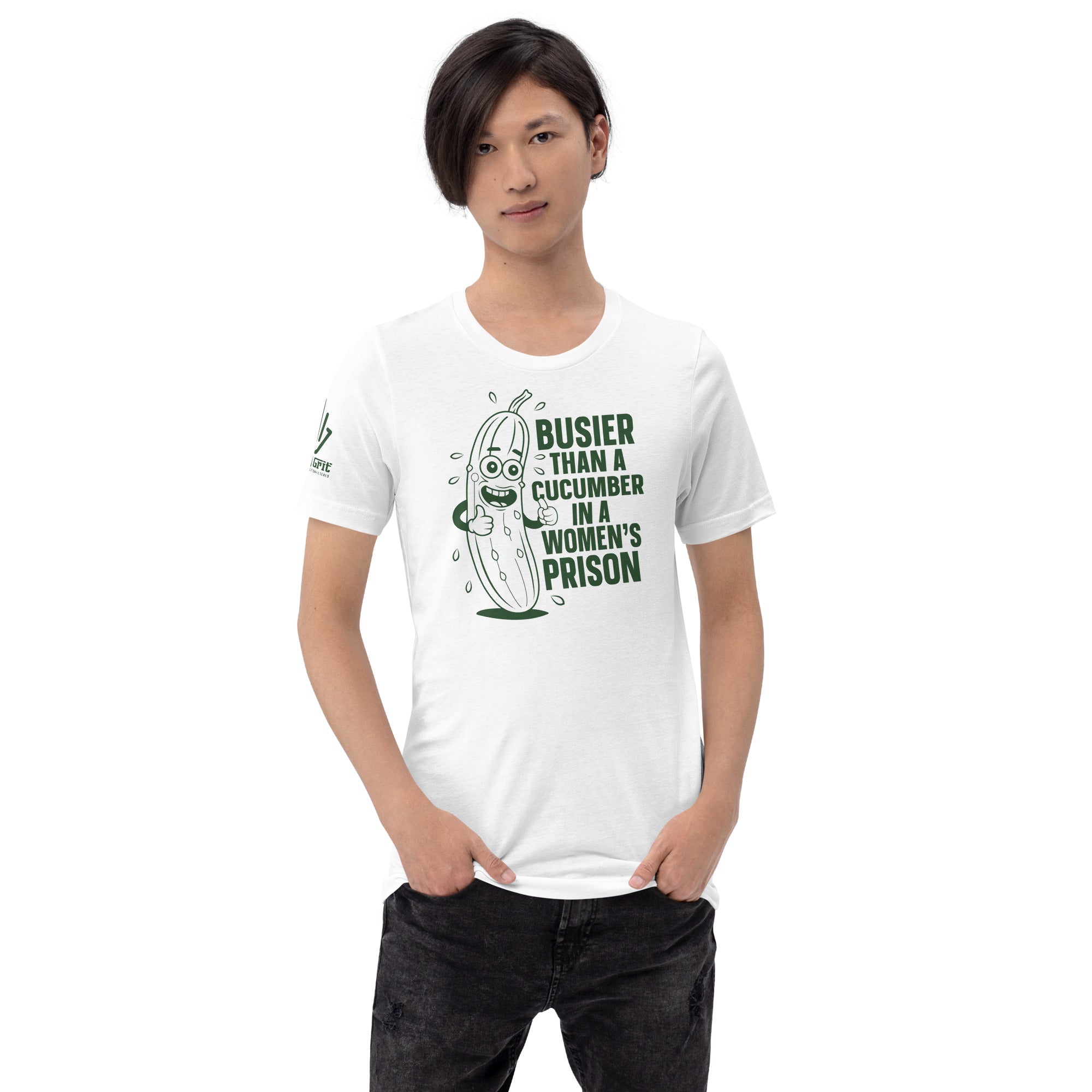 Cucumber joke shirt with sarcastic tone – adult humor graphic tee