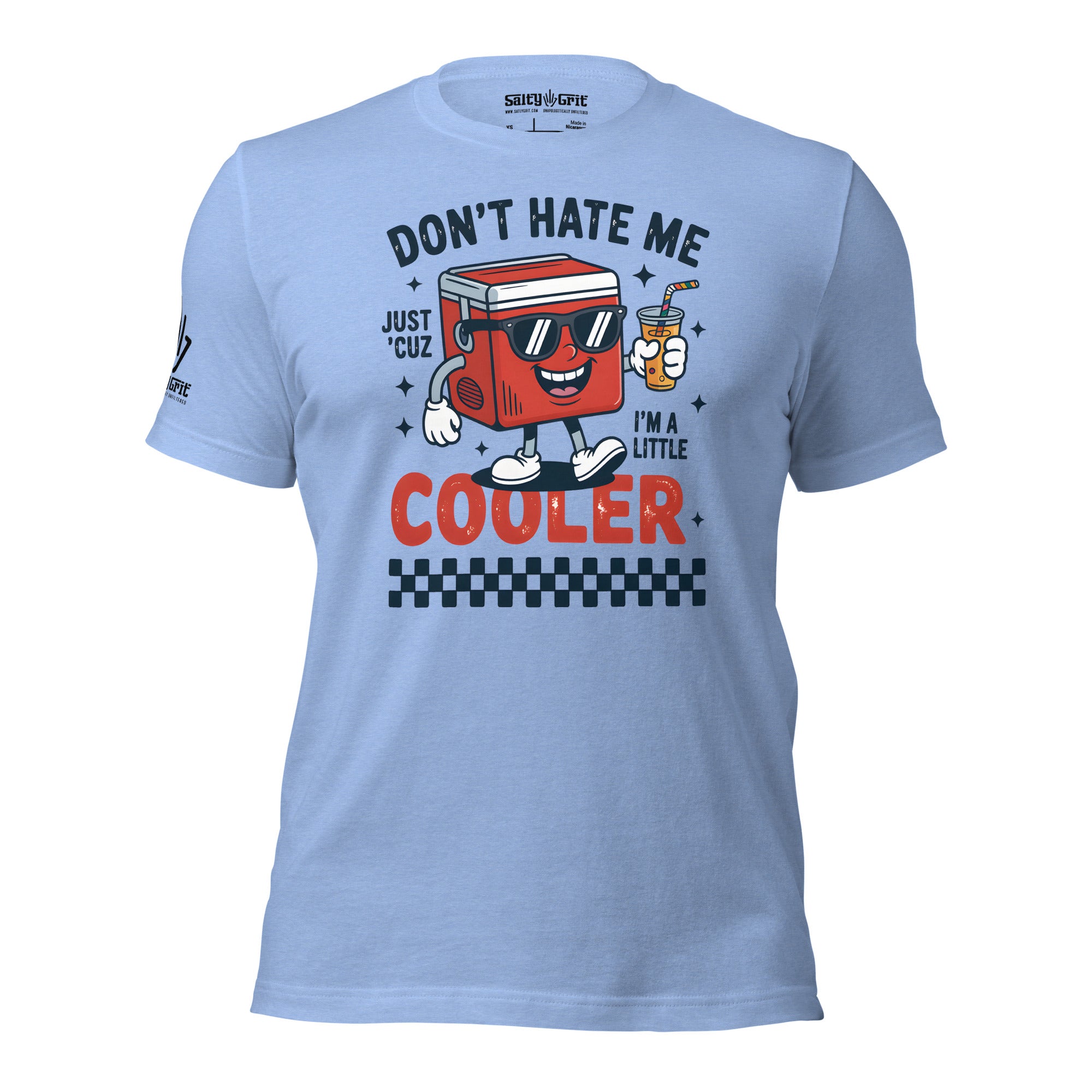 Dad joke graphic tee featuring a cooler with sunglasses