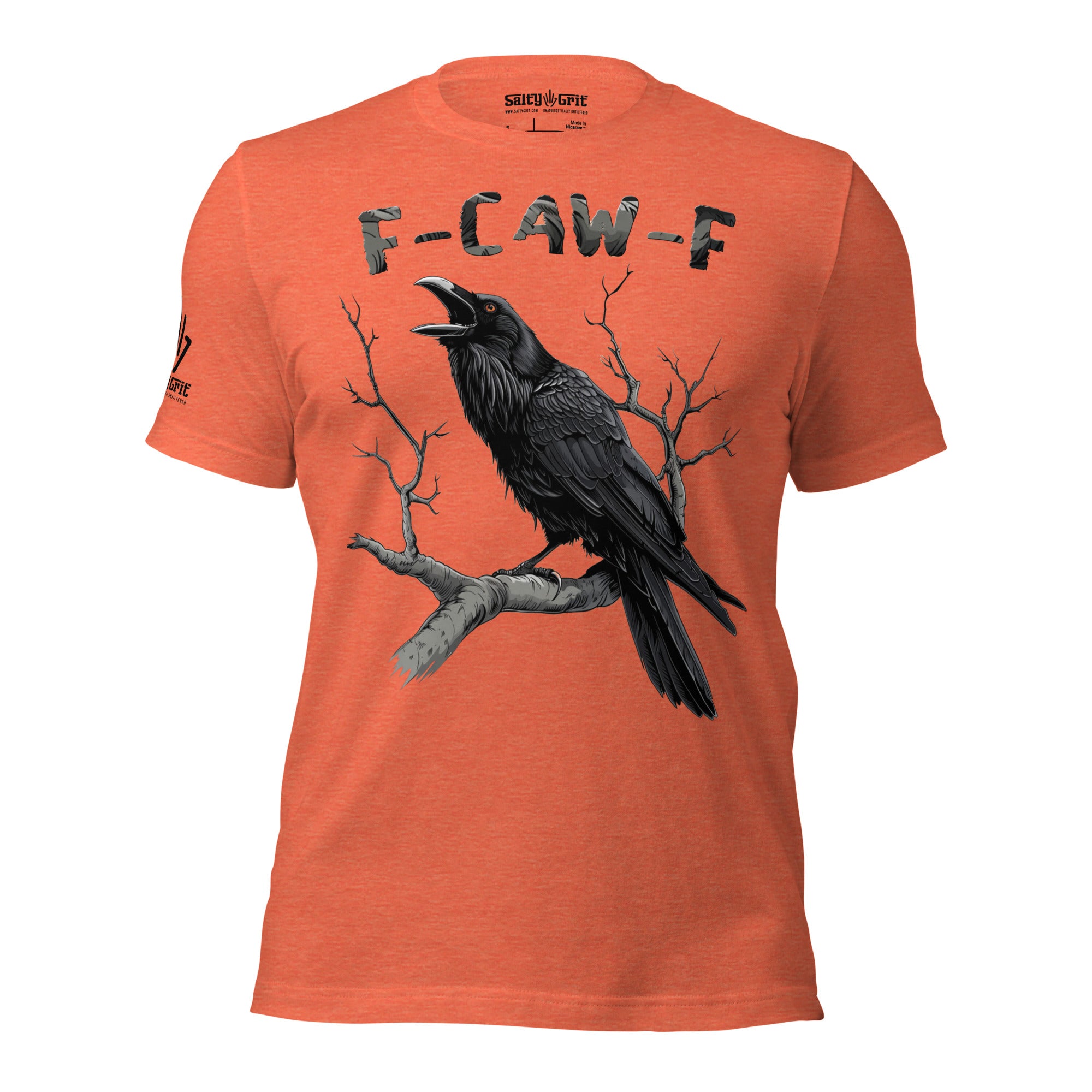 Offensive humor apparel with crow and F-CAW-F
