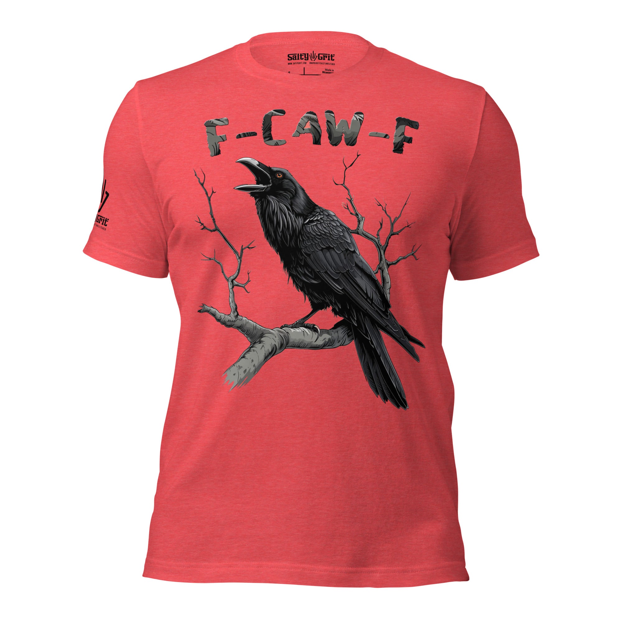 Gift sarcastic funny shirt with crow and bold F-CAW-F phrase