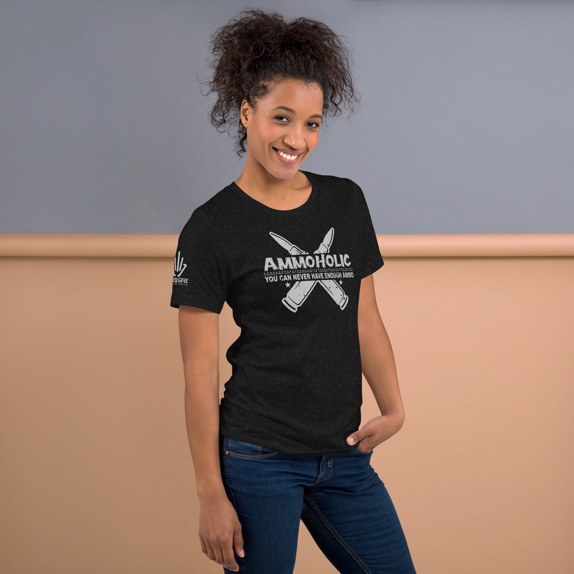 Funny Ammoholic shirt for men and women who love guns