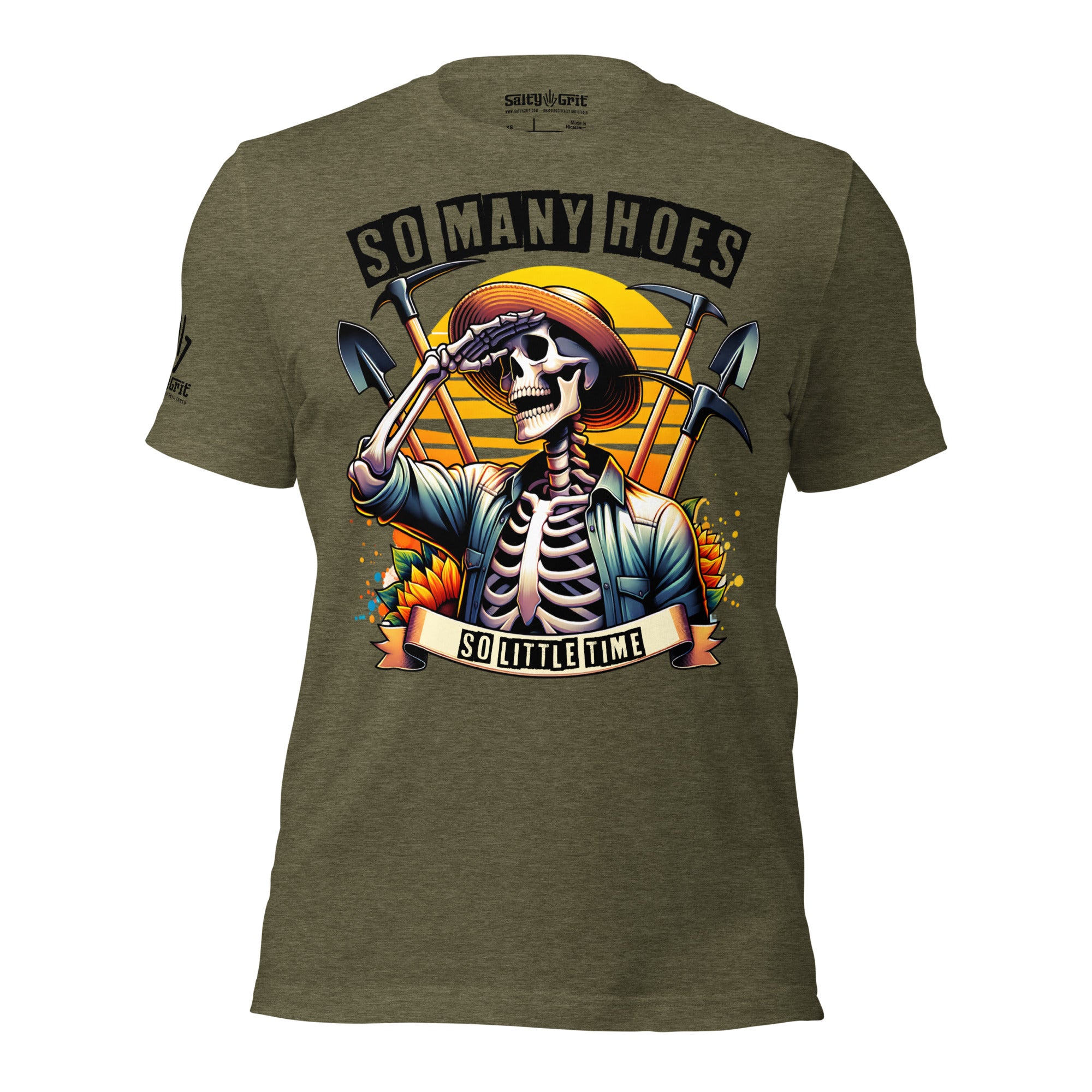 Funny gardening graphic tee So Many Hoes So Little Time