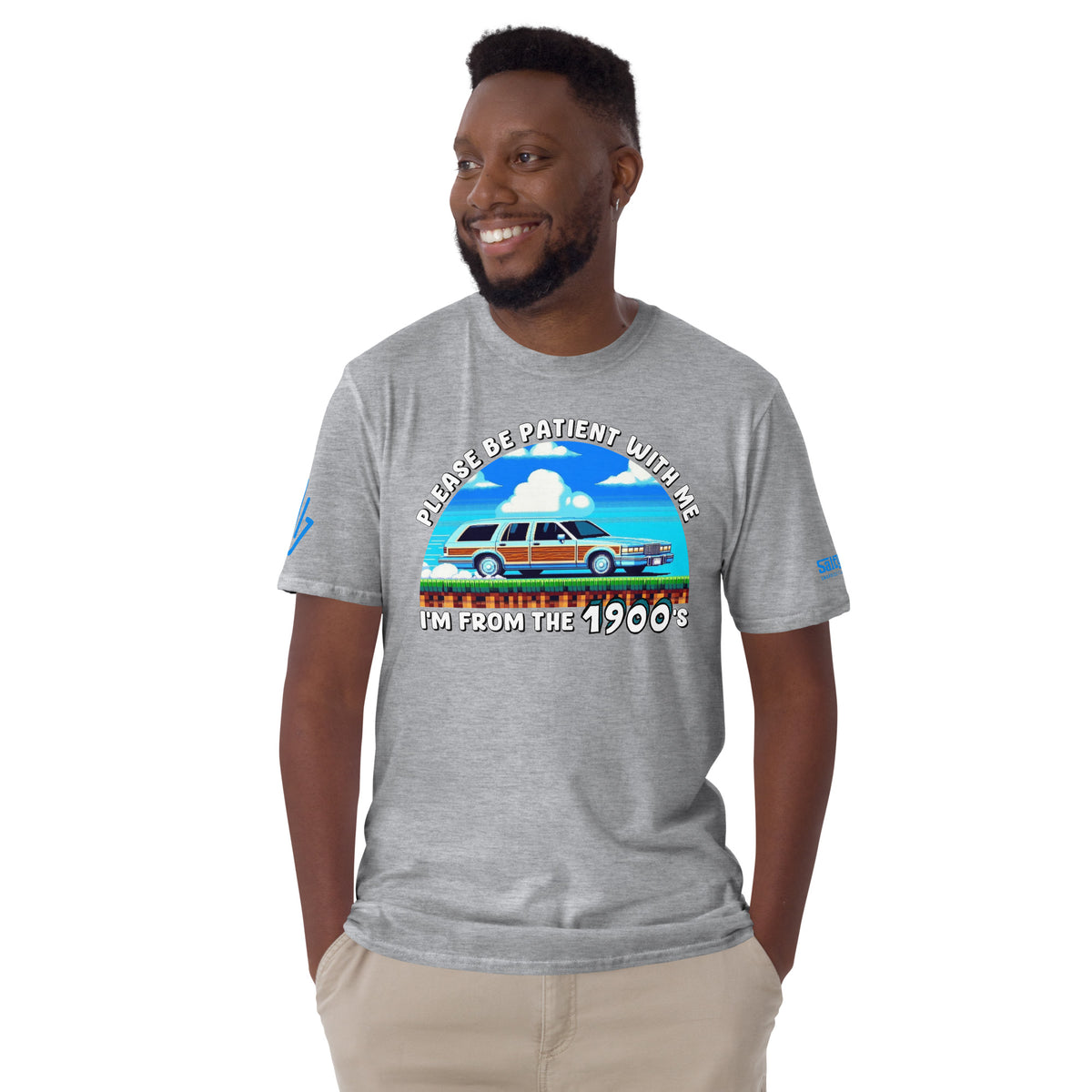 Funny Gen X graphic tee with Please Be Patient I’m From the 1900’s design