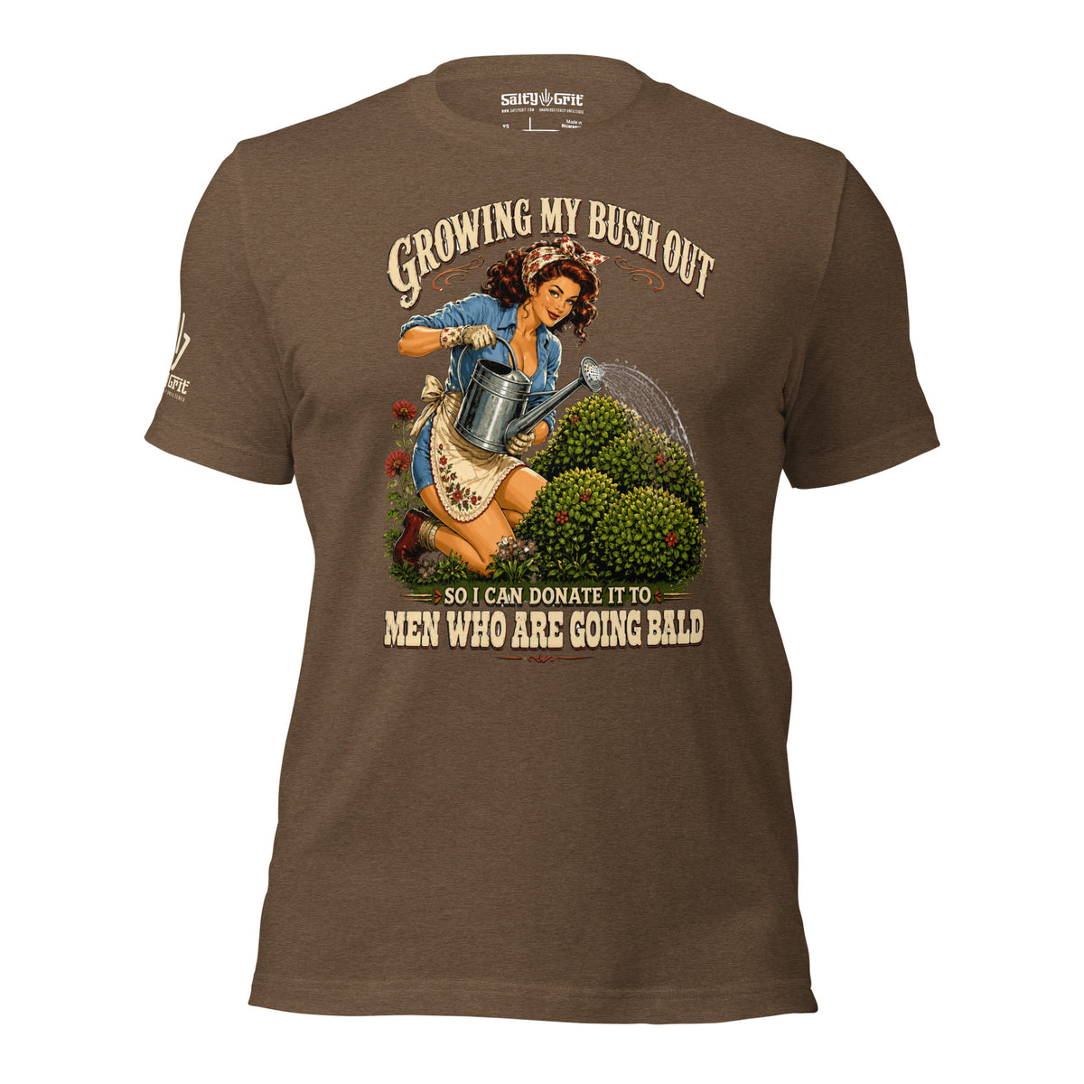 Funny gift shirt for women gardeners featuring a cheeky gardening joke