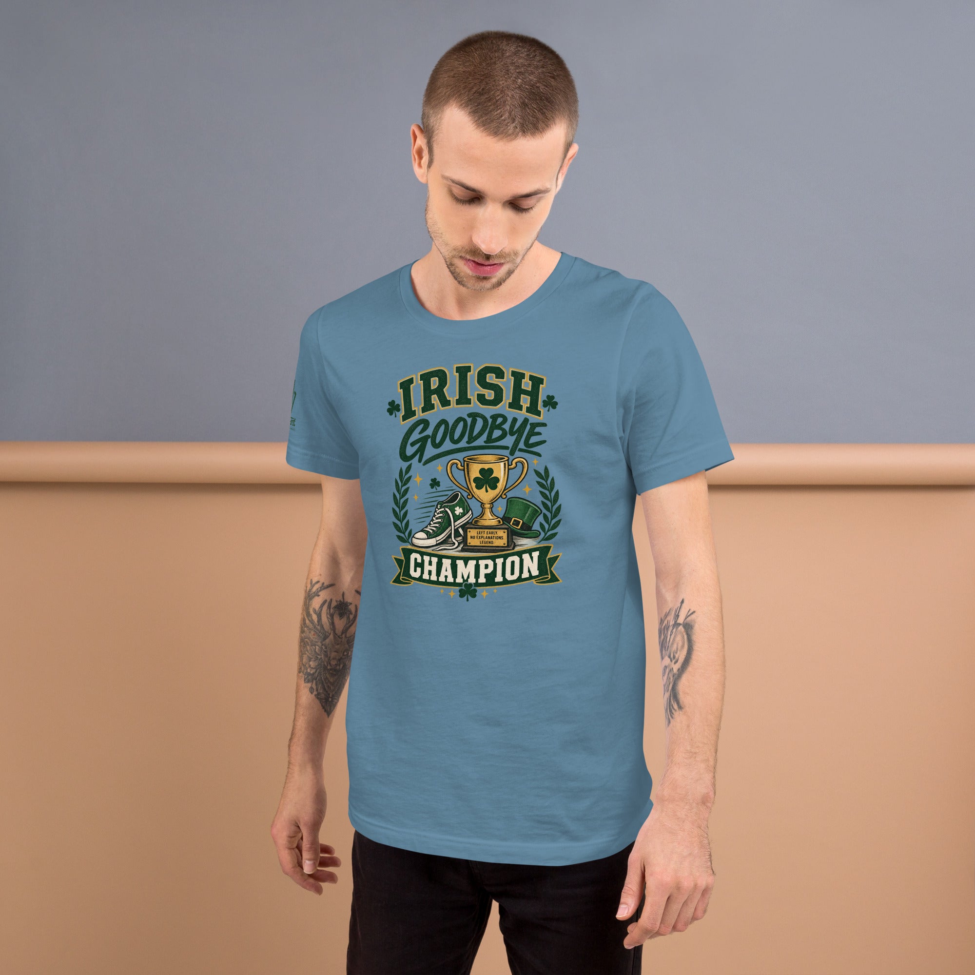 Funny gift shirt for introverts who are champions at the Irish goodbye