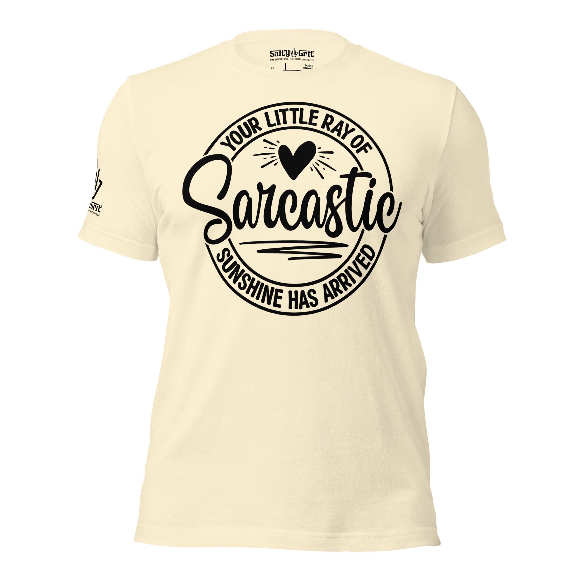 Graphic tee with sarcastic quote for button-pushing personalities