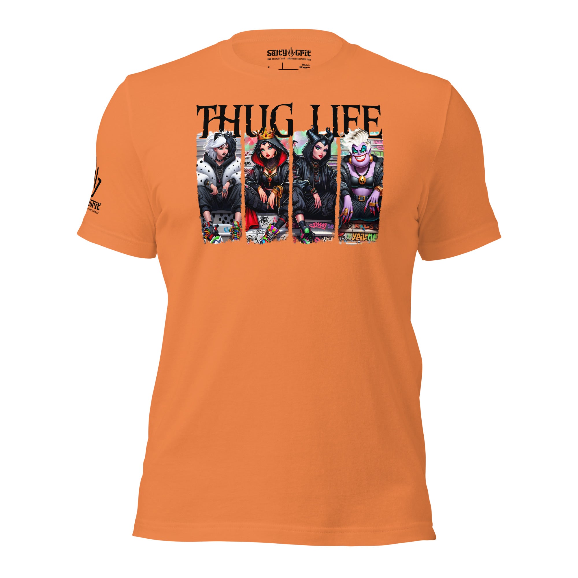 Thug Life funny Halloween shirt with Disney villain mashup graphic
